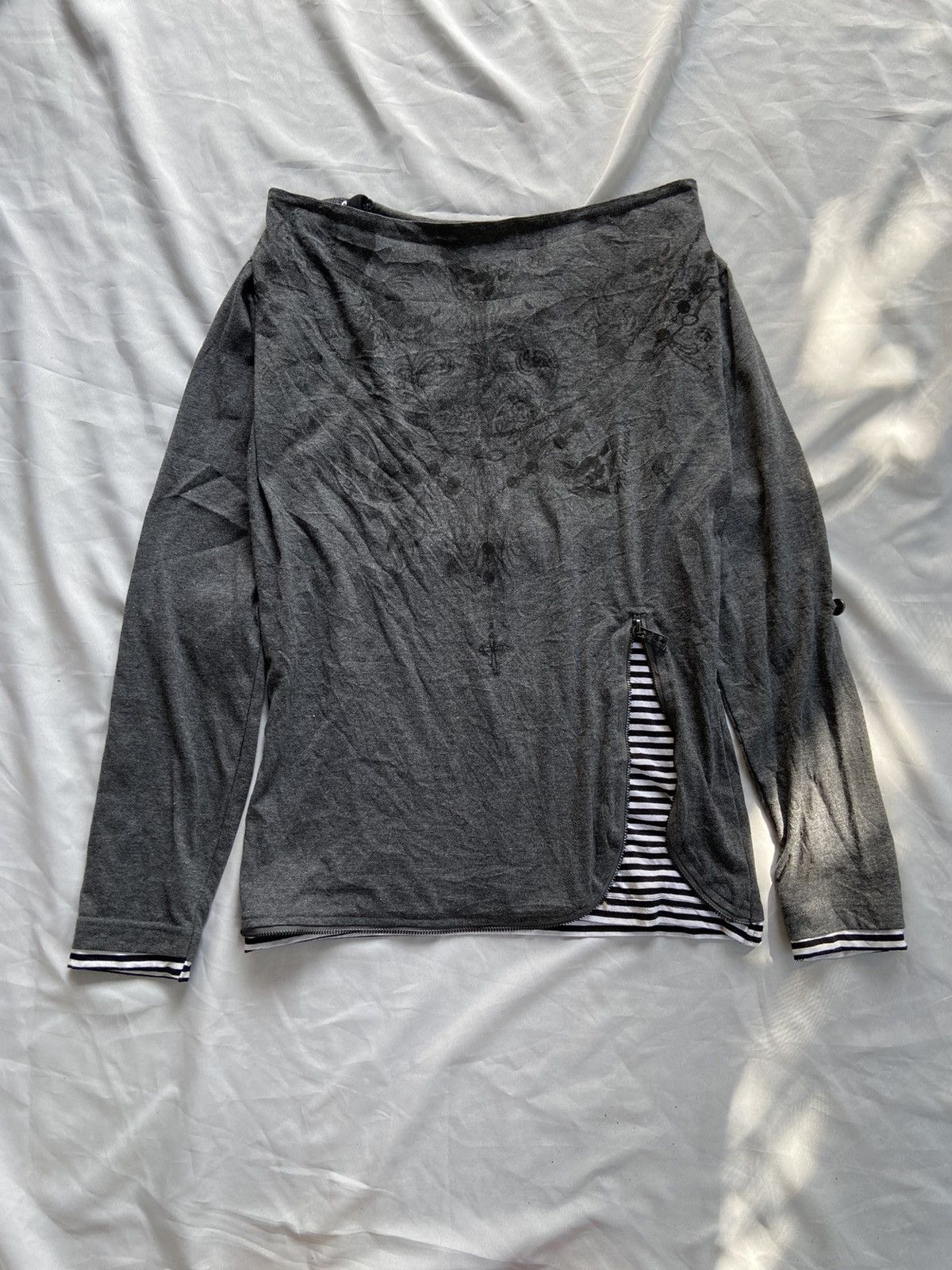 BERNINGS SHO CROSS NECKLACE DOUBLER LAYER STRIPED LONG SLEEVE Size US M / EU 48-50 / 2 - 2 Thumbnail