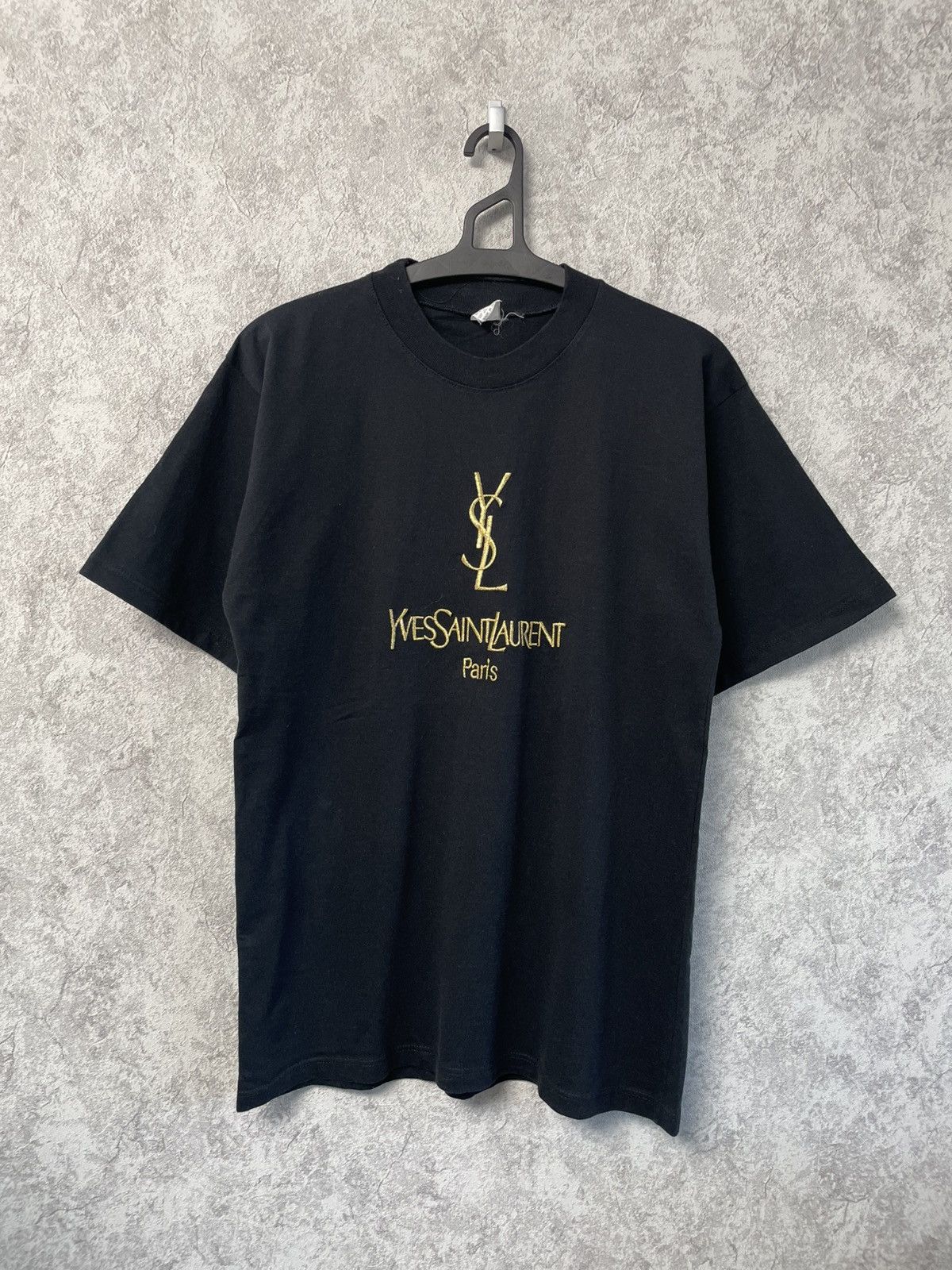 トップス 90s yves saint laurent center logo Tee Vintage Yves
