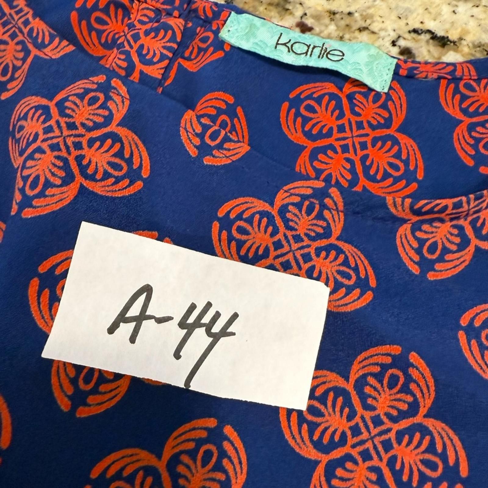 Other Karlie midi sheath dress vibrant blue & pinkish orange SZ LG Size L / US 10 / IT 46 - 11 Thumbnail