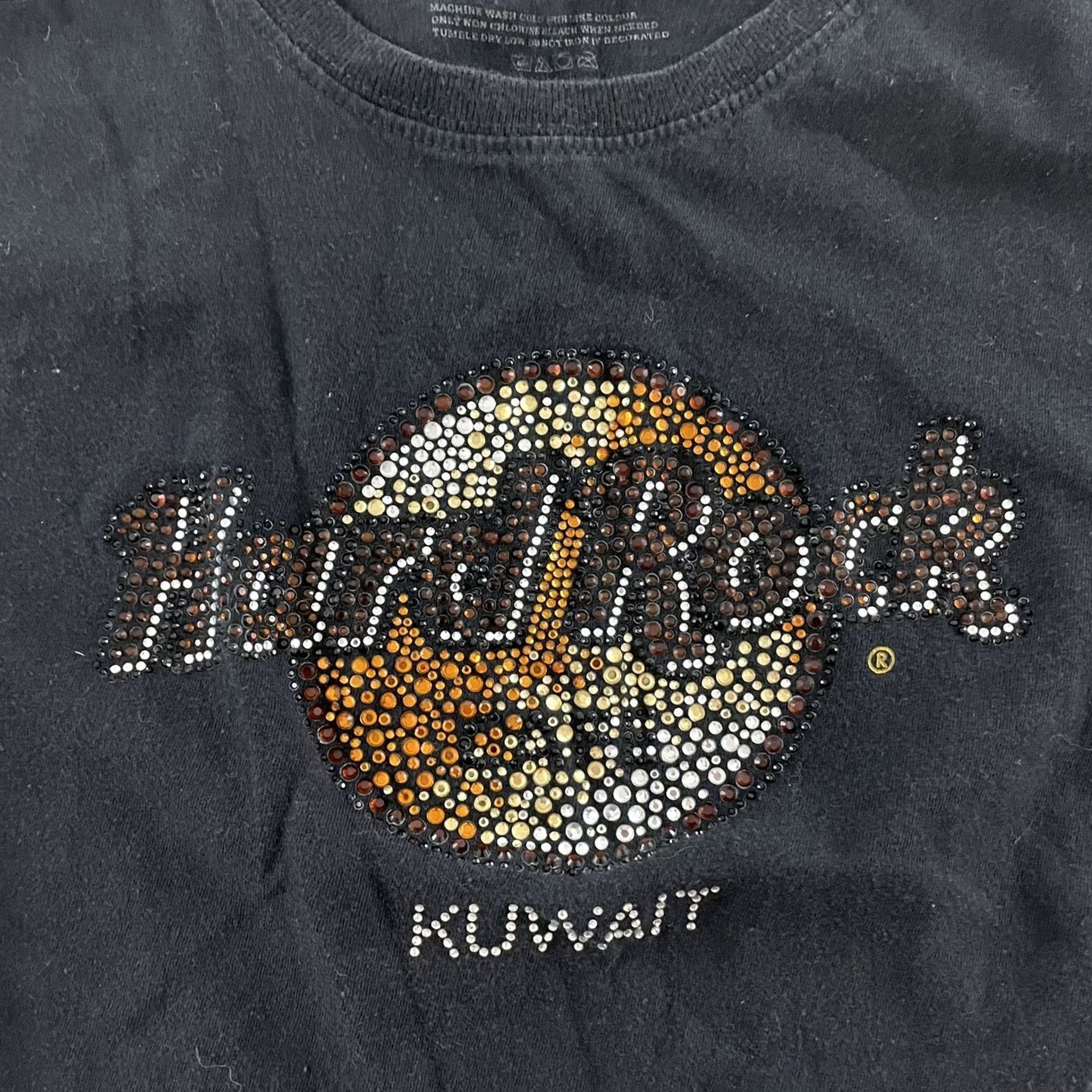 Hard Rock Cafe Hard Rock Kuwait Womens Black Short Sleeve Shirt 1 M Size Size M / US 6-8 / IT 42-44 - 2 Thumbnail