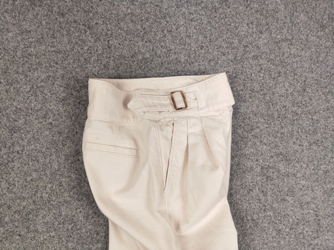 Sezane Sezane Paris Design Beige Denim Jeans with belt Size 34" / US 12 / IT 48 - 12 Thumbnail