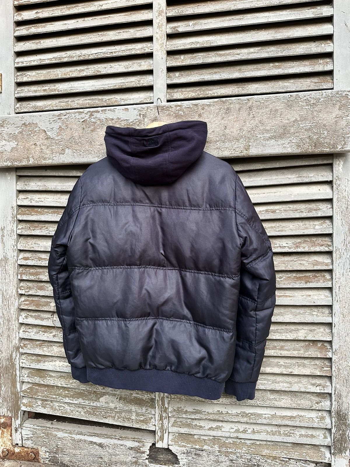Japanese Brand ⚾️NewYork Yankees Bubble Puffer Hooded Jacket Size US M / EU 48-50 / 2 - 6 Thumbnail