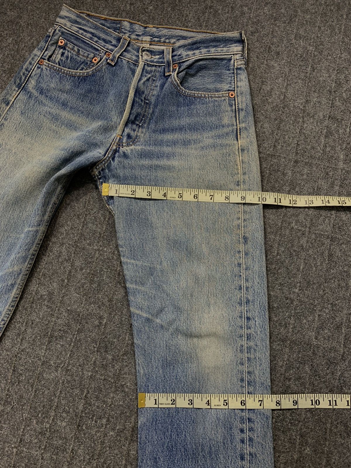 Levi's Vintage Clothing 90s Levi’s Strauss Lot 501 Buttonfly Denim Beauty Fade Size 26" / US 2 / IT 38 - 19 Thumbnail