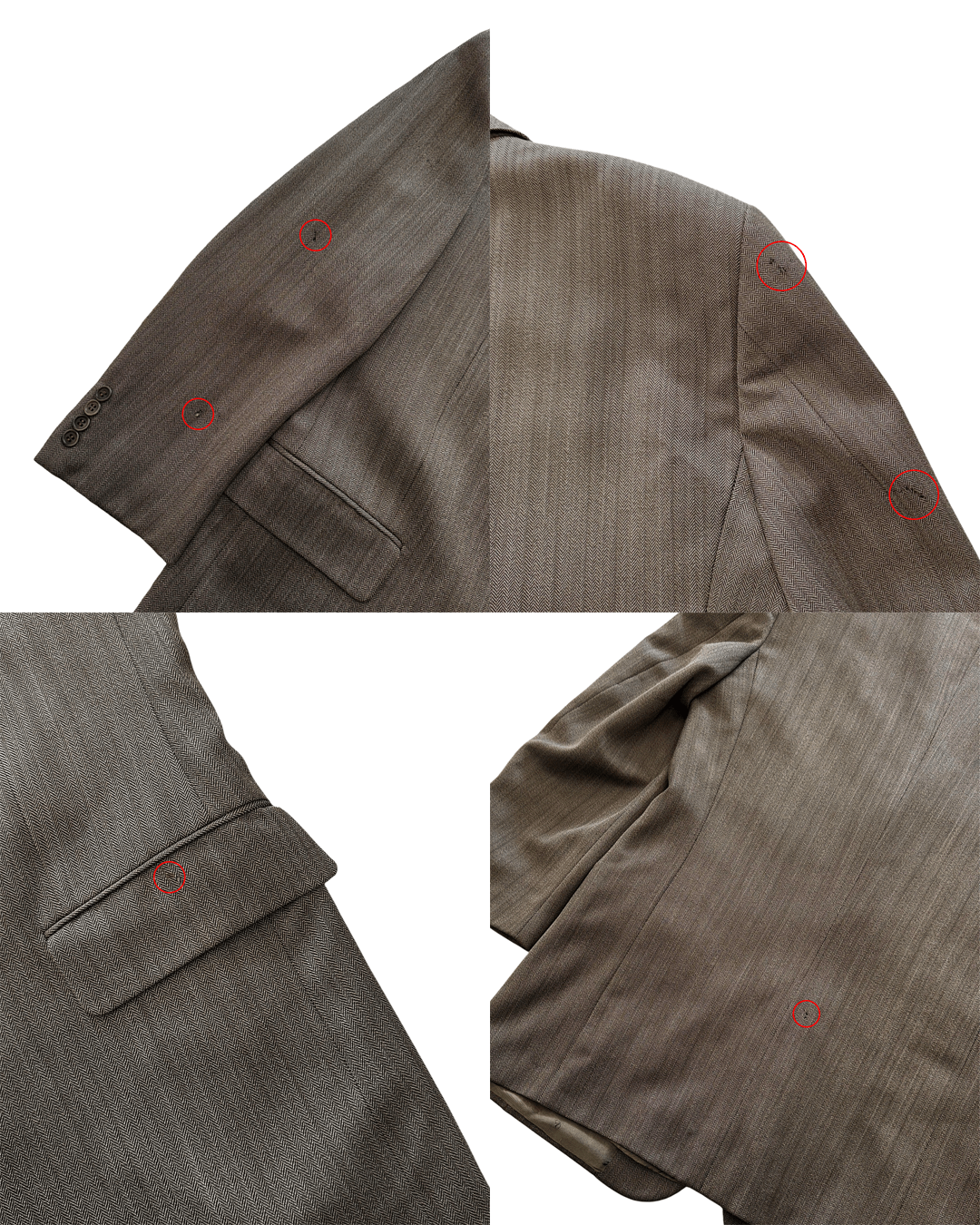 Valentino Valentino Uomo Early 90s Herringbone Suit Set Up Size 40R - 10 Thumbnail