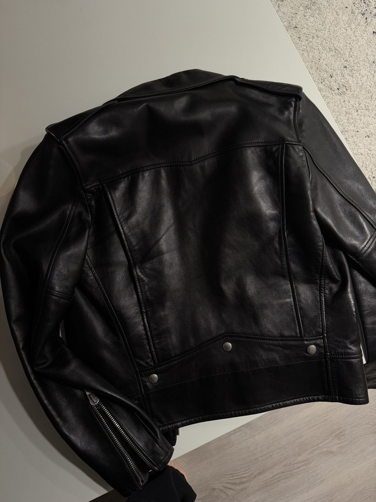Saint Laurent Paris 2015 Saint Laurent L01 Hedi Slimane Leather Jacket Size US S / EU 44-46 / 1 - 4 Thumbnail