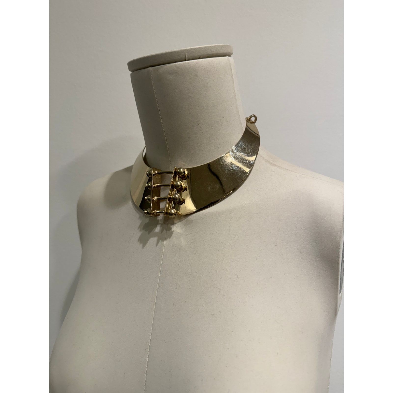 Roberto Cavalli 2000s Roberto Cavalli metallic chocker necklace Size ONE SIZE - 3 Thumbnail