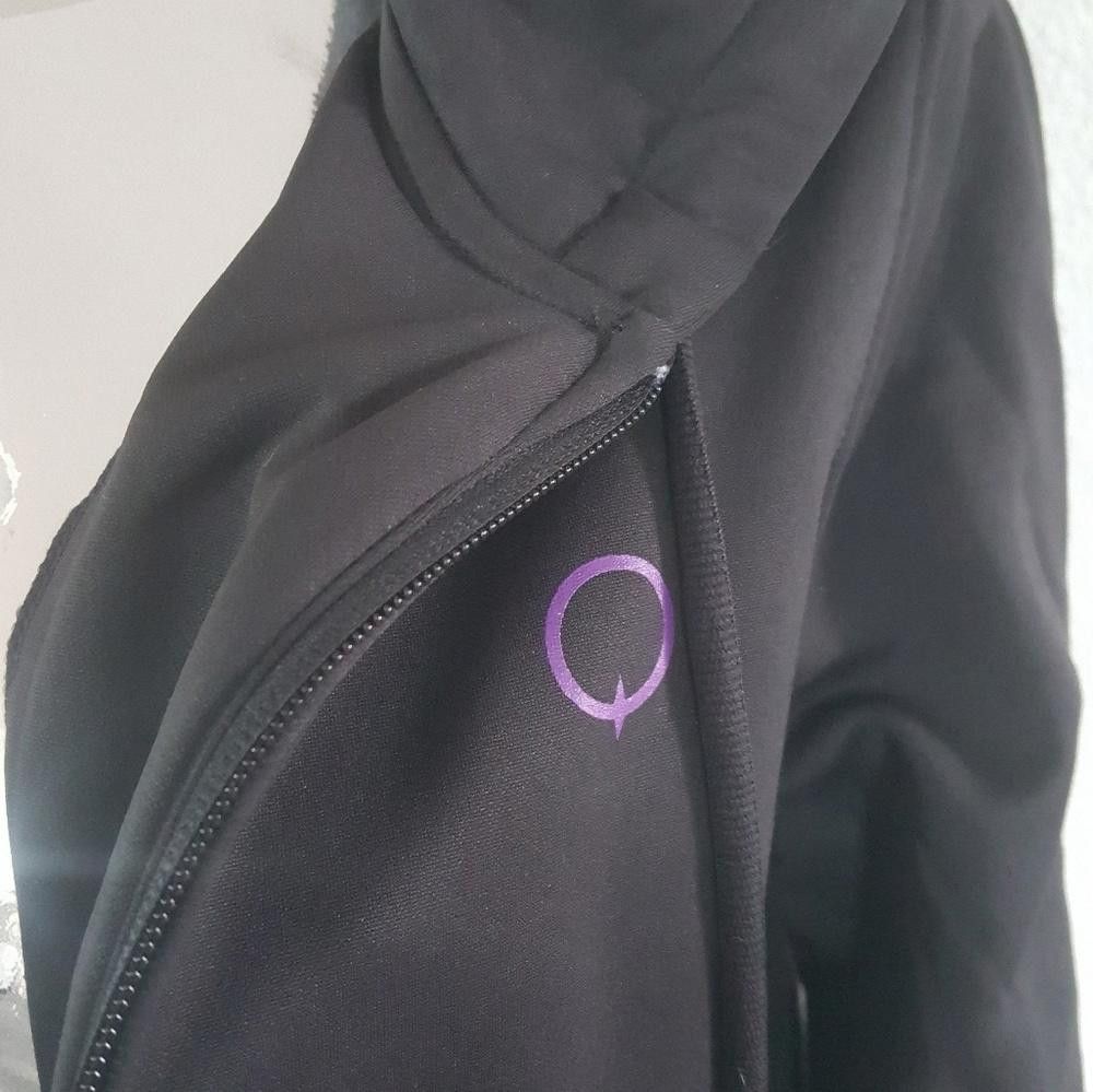 Designer Black Purple Marquee Q Athletic Zip Up Size M / US 6-8 / IT 42-44 - 3 Thumbnail