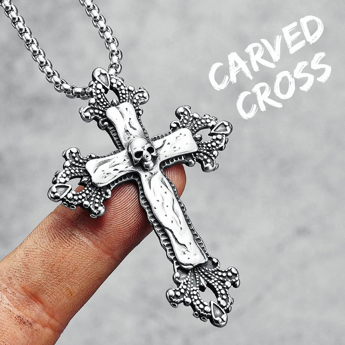 Other Cross Skull Pendant Accessories Necklace Gifts Size ONE SIZE - 7 Thumbnail