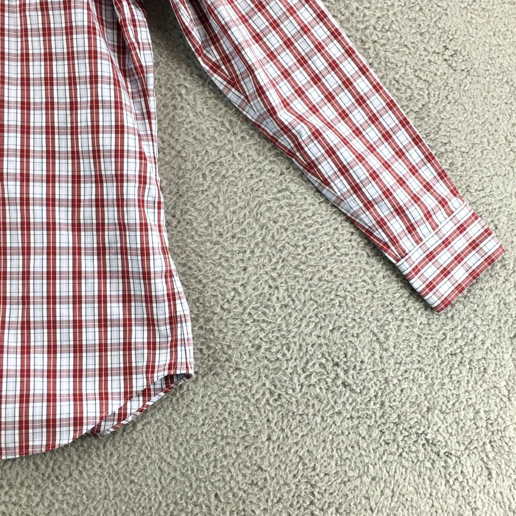 Banana Republic Banana Republic Button-Up Long Sleeve Shirt Mens Small Slim Red Plaid Shirt Size US S / EU 44-46 / 1 - 3 Thumbnail