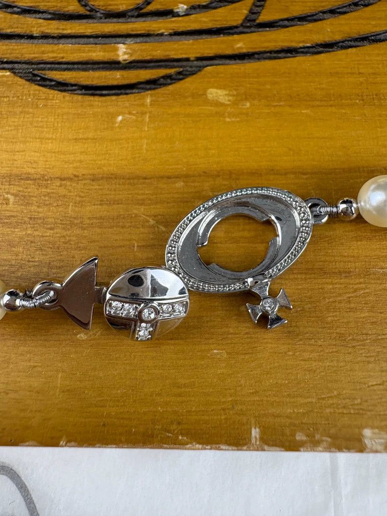 Vivienne Westwood Vivienne Westwood Flying saucer pearl necklace Size ONE SIZE - 4 Thumbnail
