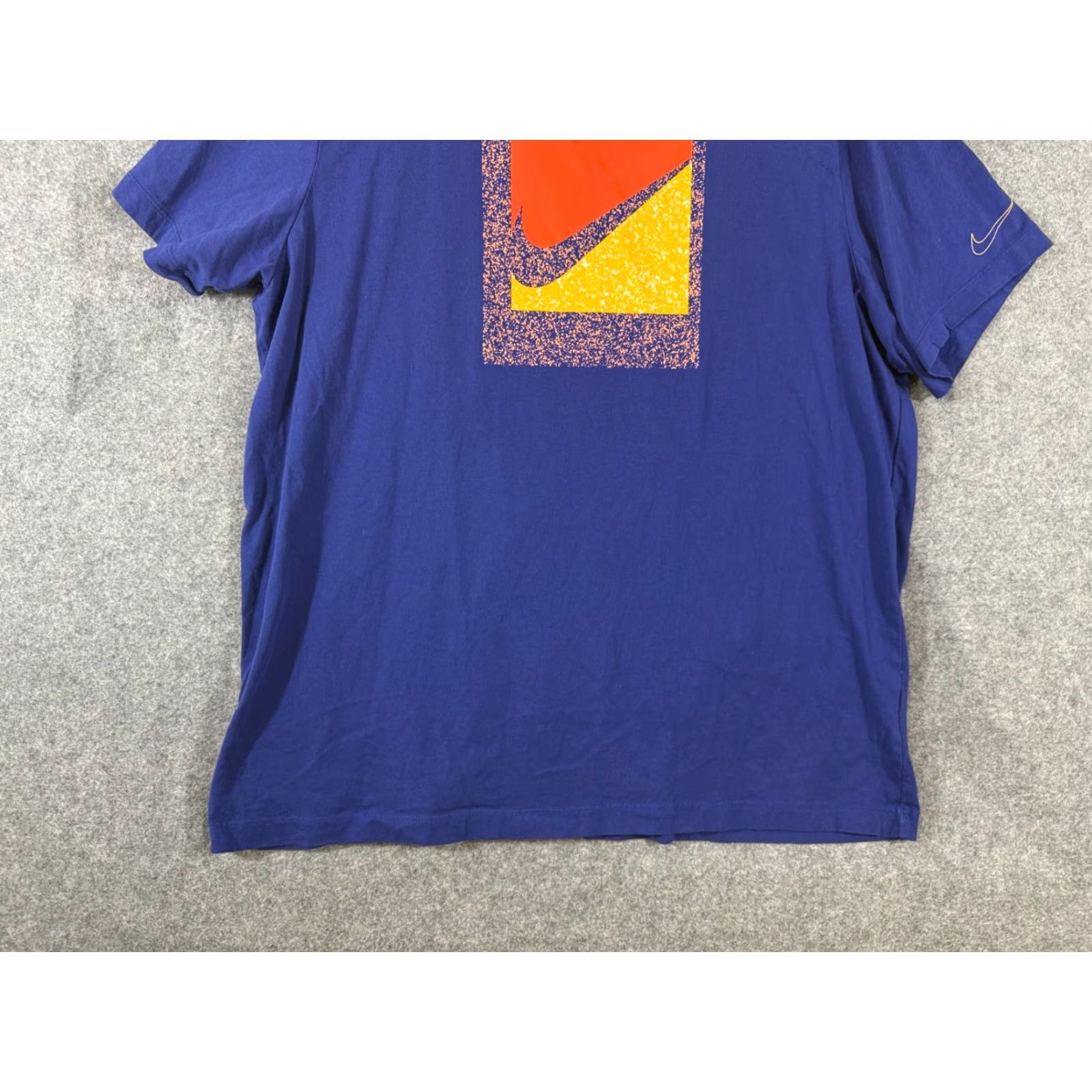 Nike Nike Tee Mens 2XL Blue Sportswear NSW Brandriff Swoosh Box Logo Short Sleeve Size US 39 - 4 Thumbnail