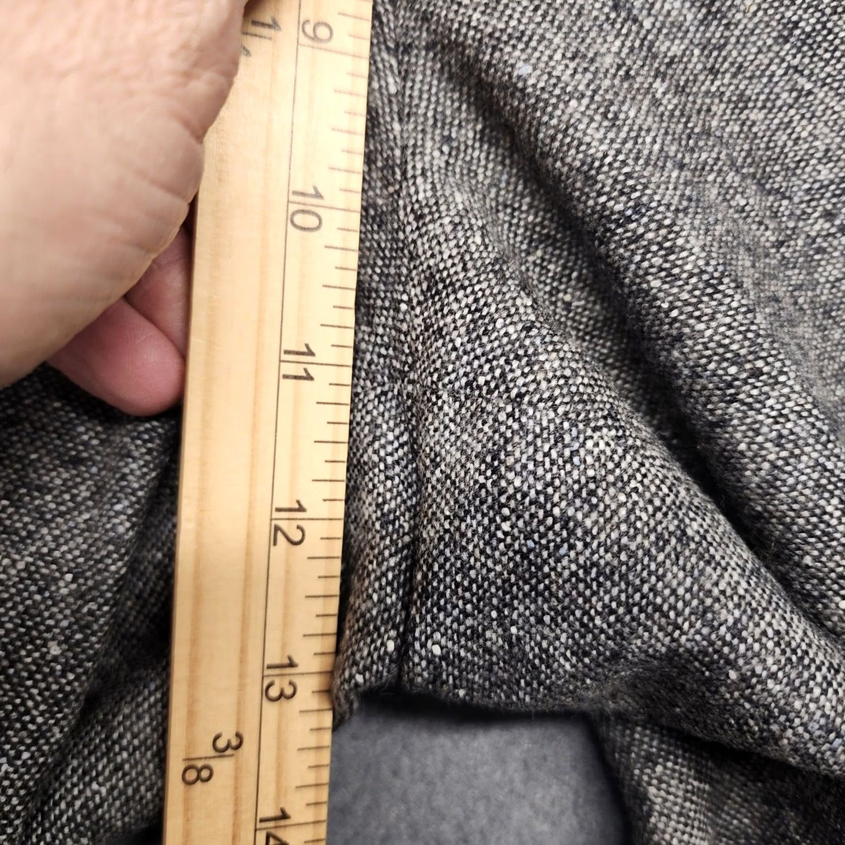 Pendleton Pendleton Pants Womens 12 Grey Wool Silk Leather Zip Lined Career USA Suit Pants Regular 28in Inseam Womens Size 34" / US 12 / IT 48 - 7 Thumbnail