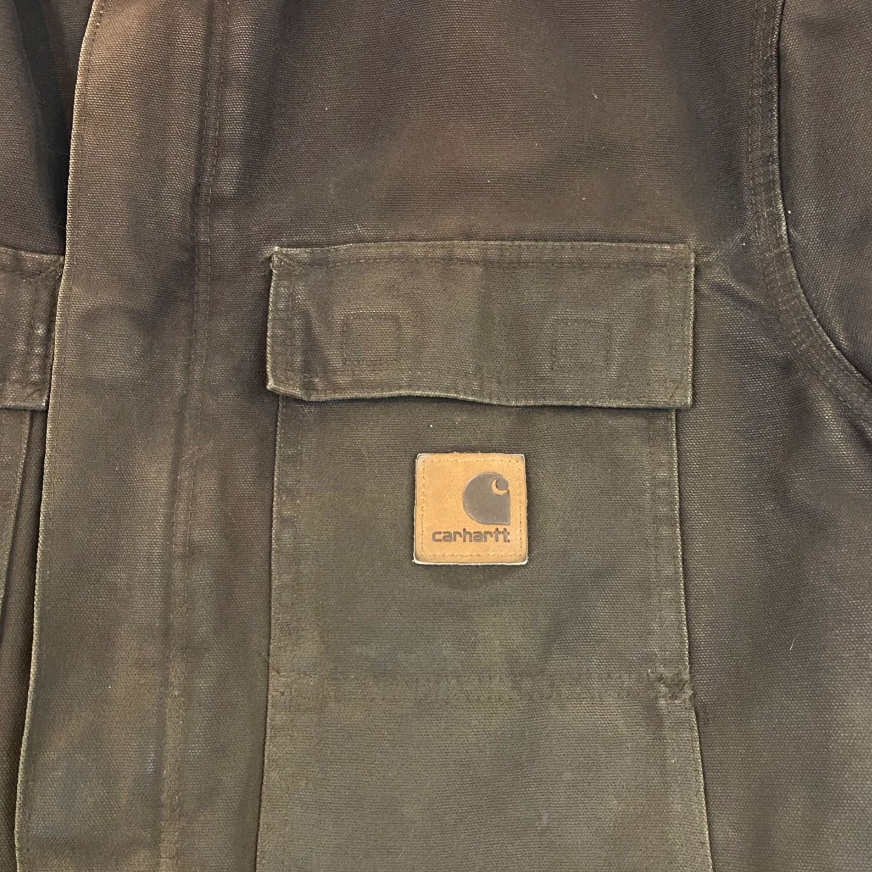 Carhartt VINTAGE Carhartt Jacket Mens L Canvas Brown Quilt Lined Utility Coat C26 DKB Size US L / EU 52-54 / 3 - 6 Thumbnail