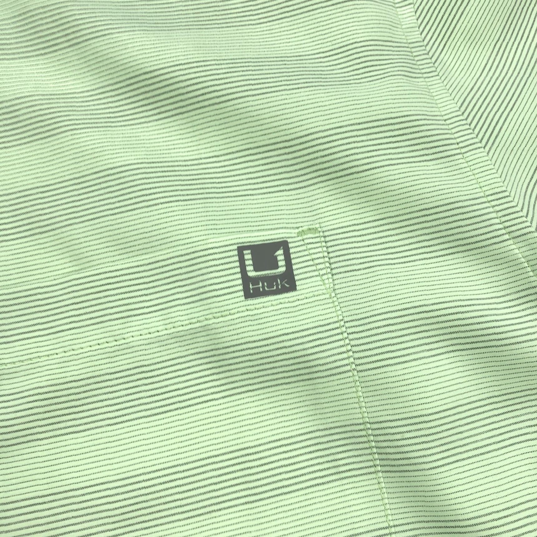 Vintage Huk Fishing Shirt Striped Short Sleeve Button-Down Mens L Green Size US L / EU 52-54 / 3 - 4 Thumbnail