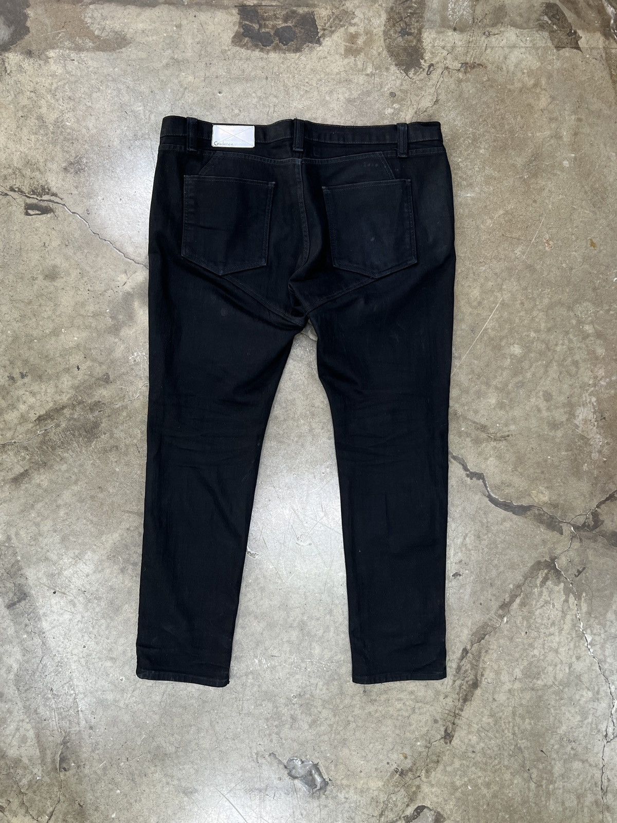 Vintage Cadence Cyclist Black Raw Stretch Denim Jean sz. 38 Size US 38 / EU 54 - 5 Thumbnail