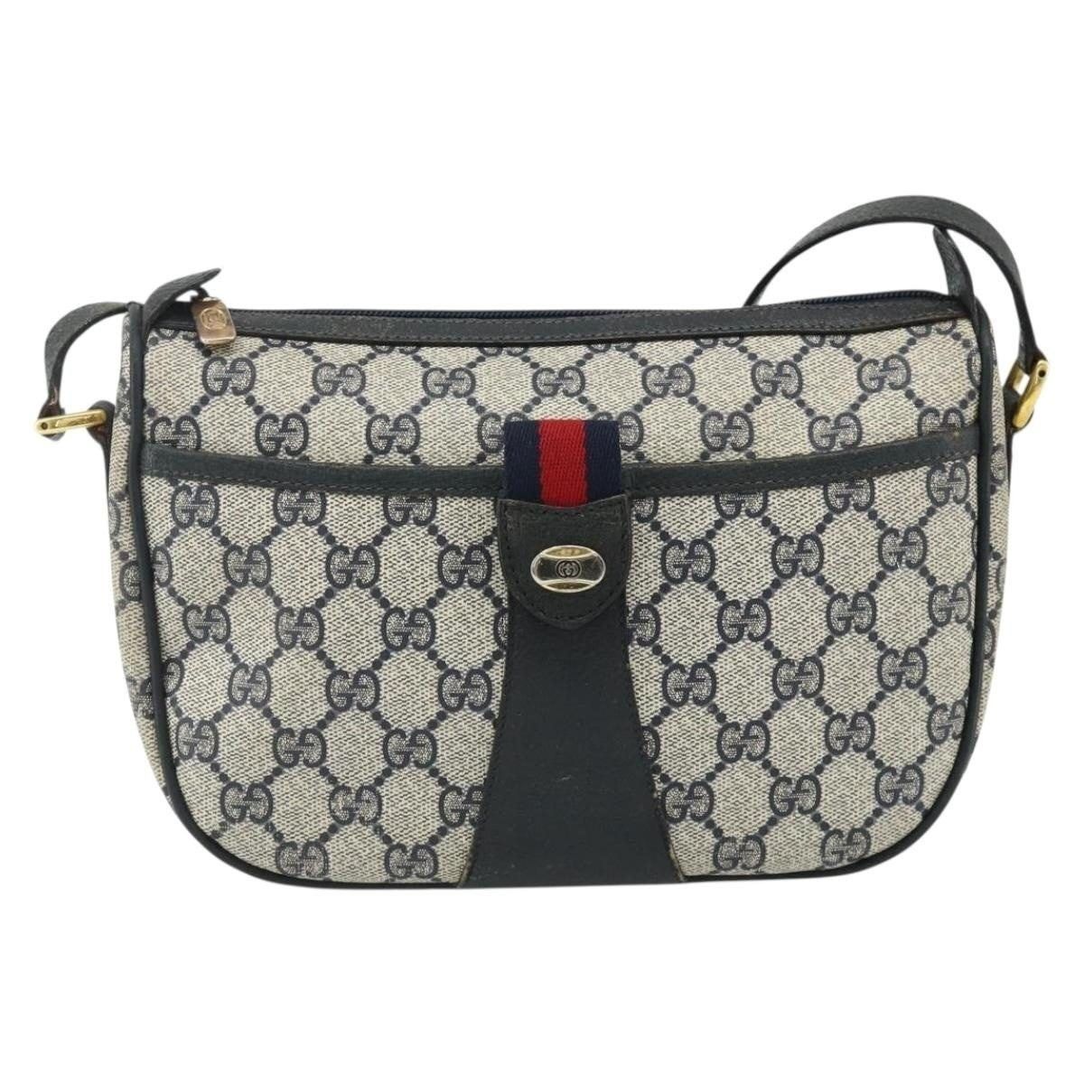 Gucci Gucci GG Supreme Web Shoulder Bag 89 Blue Size ONE SIZE - 1 Thumbnail