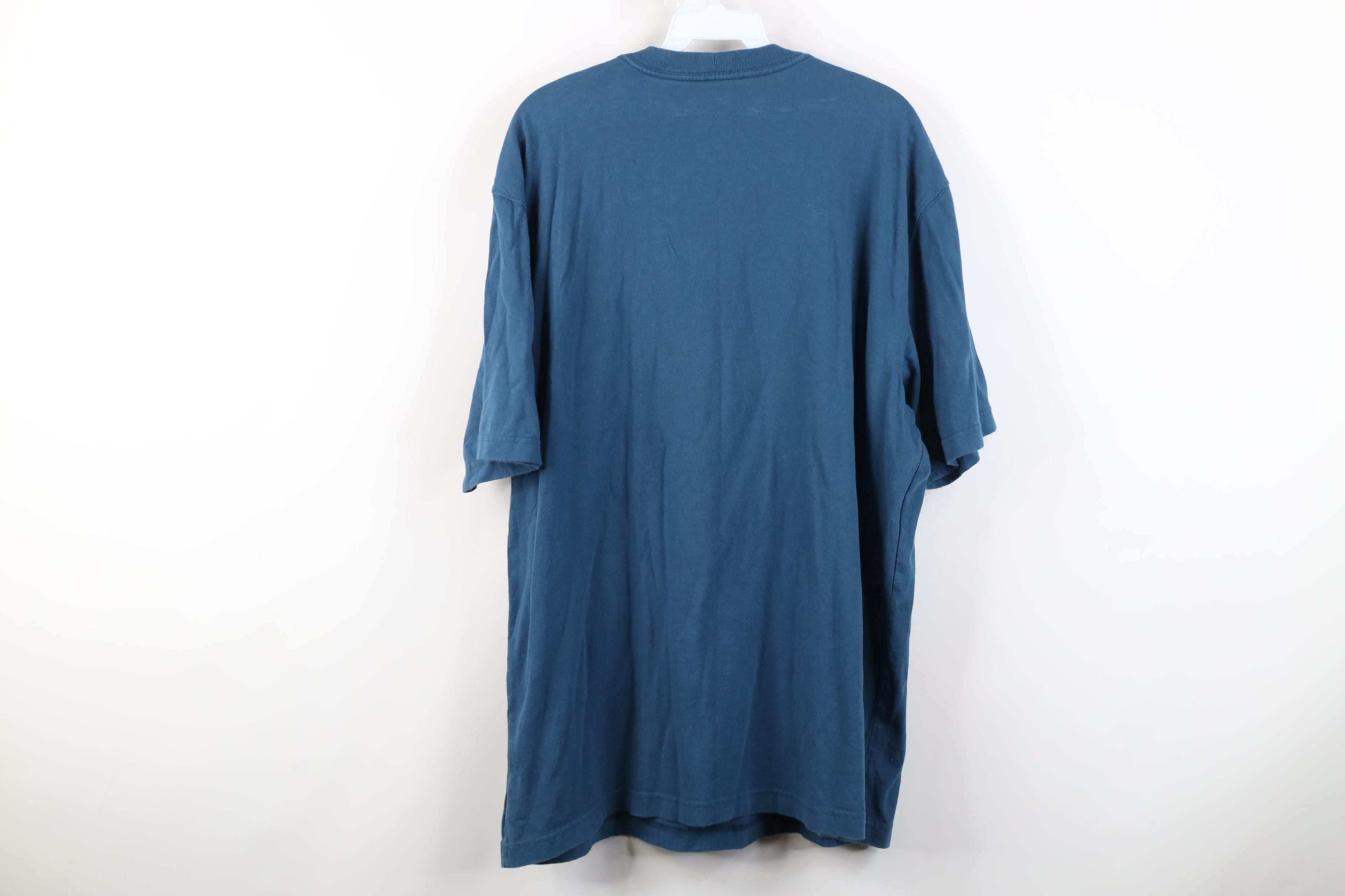 Carhartt Y2K Carhartt Spell Out Heavyweight Pocket T-Shirt Blue Size US L / EU 52-54 / 3 - 13 Thumbnail
