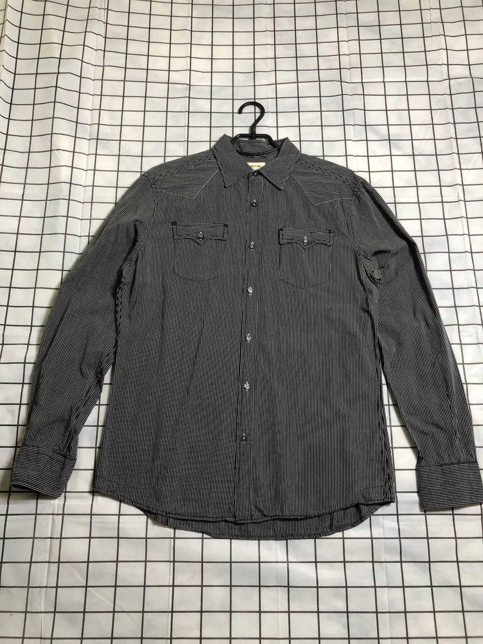 Diesel Vintage Diesel quilted contrast logo shirt japan style Size US XL / EU 56 / 4 - 1 Thumbnail