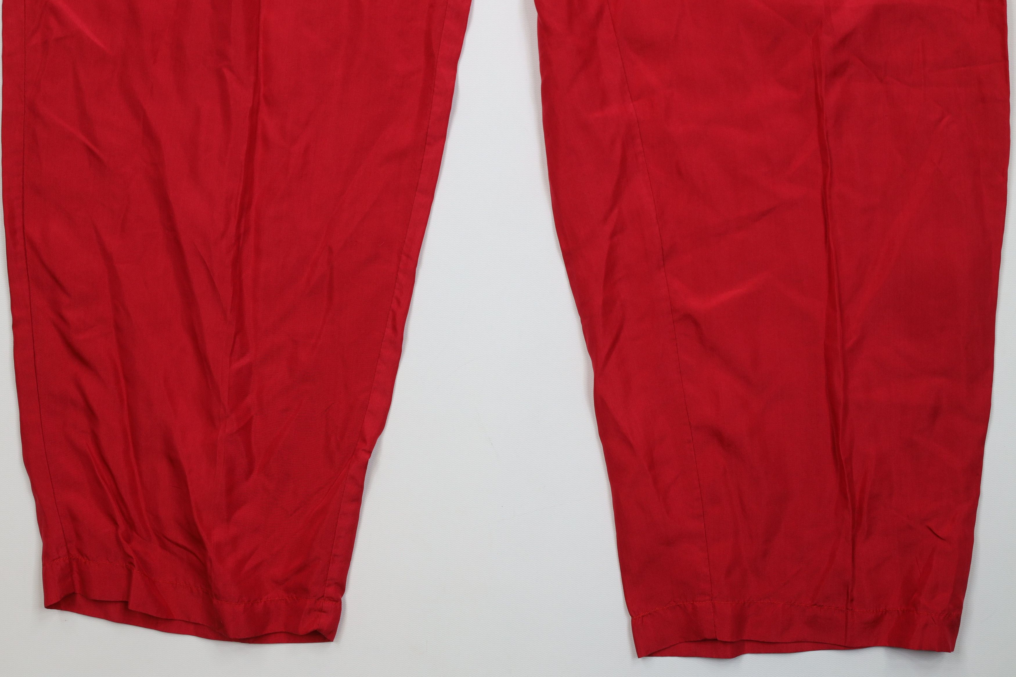 Diane von Furstenberg Vintage 90s Diane von Furstenberg Silk Loungewear Pants Red Size 36" / US 14 / IT 50 - 4 Thumbnail