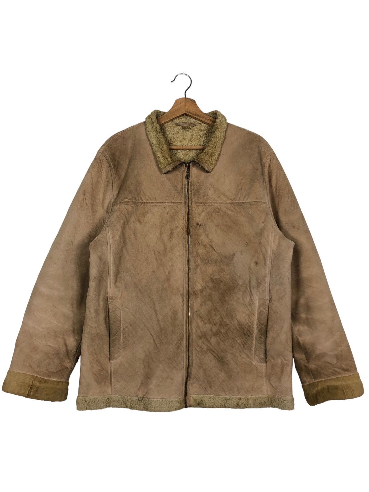 Japanese Brand 🔥90’s Vintage Moleskin Leather Mink Fur Lining Uniqlo Japan Size US L / EU 52-54 / 3 - 1 Thumbnail