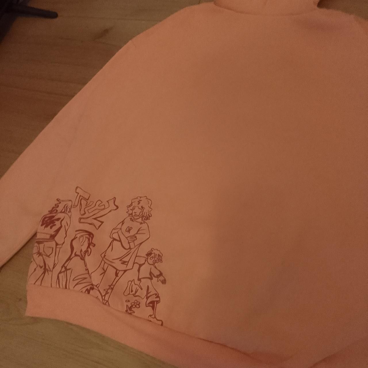 Other Baggy Pink Y2k Graffiti Hoodie Unisex Size L / US 10 / IT 46 - 7 Thumbnail