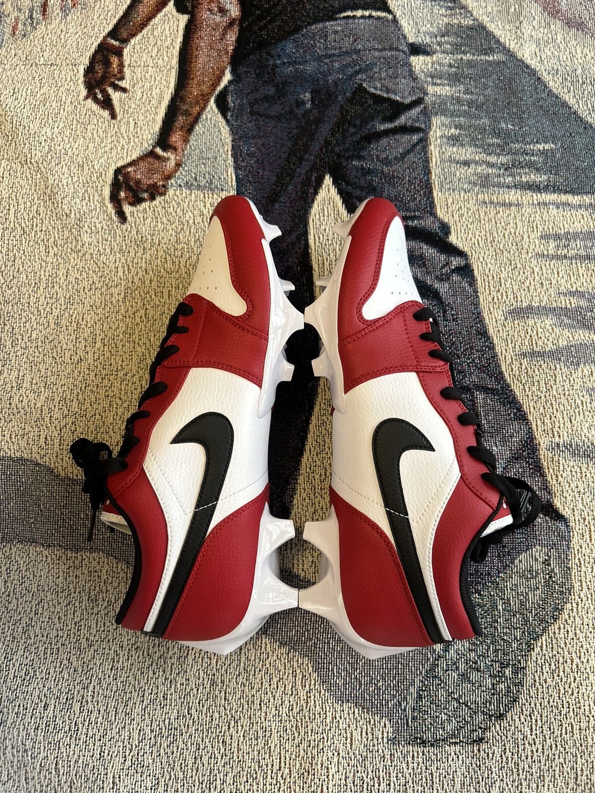 Nike Jordan 1 Low TD Cleat Size US 12 / EU 45 - 3 Thumbnail