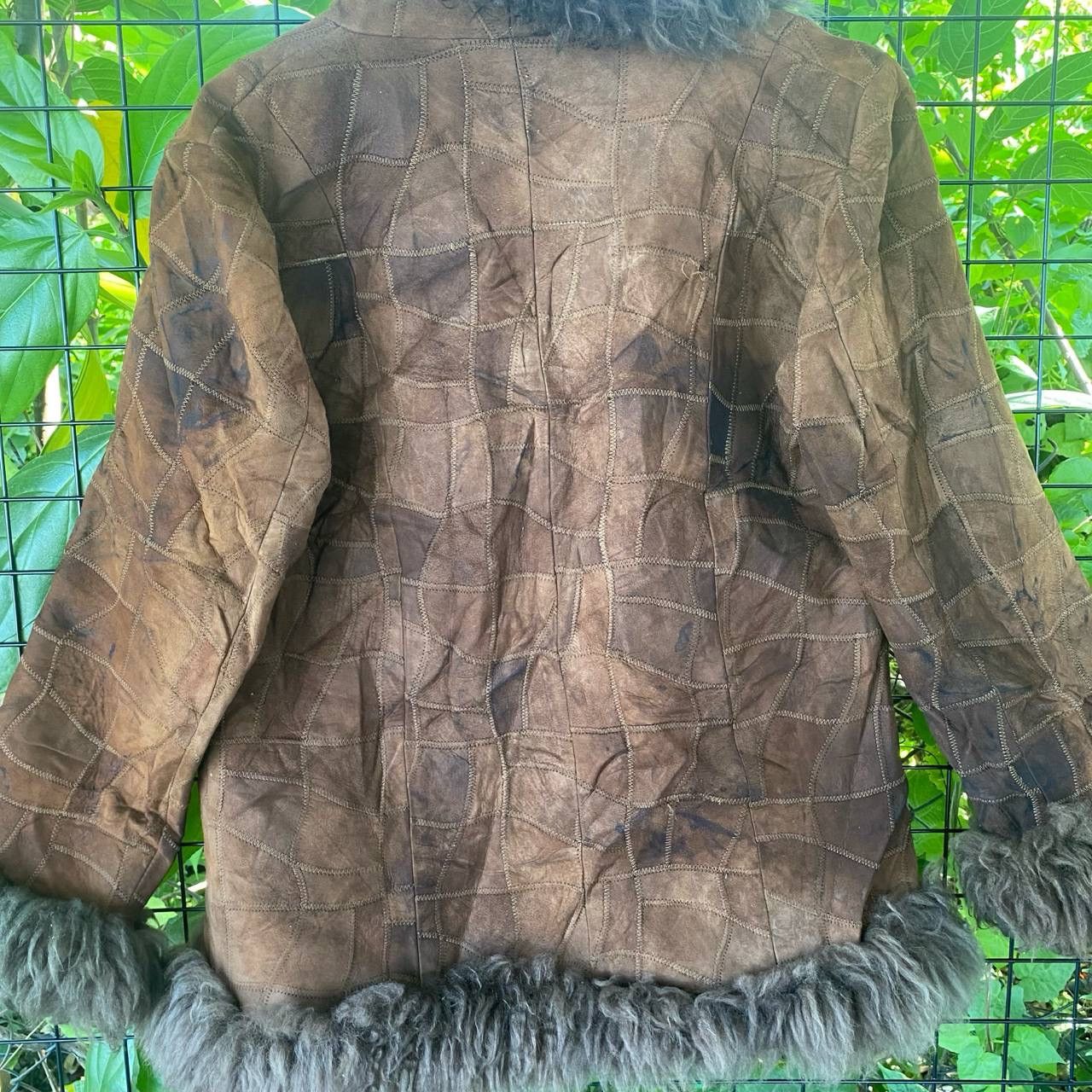 Genuine Leather × Vintage Vintage Fluffy Quilted Leather Jacket Size L / US 10 / IT 46 - 10 Thumbnail