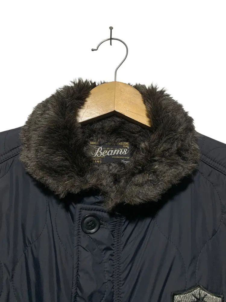 Beams Plus Vintage Beams patches quilted fur jacket Size US L / EU 52-54 / 3 - 9 Thumbnail