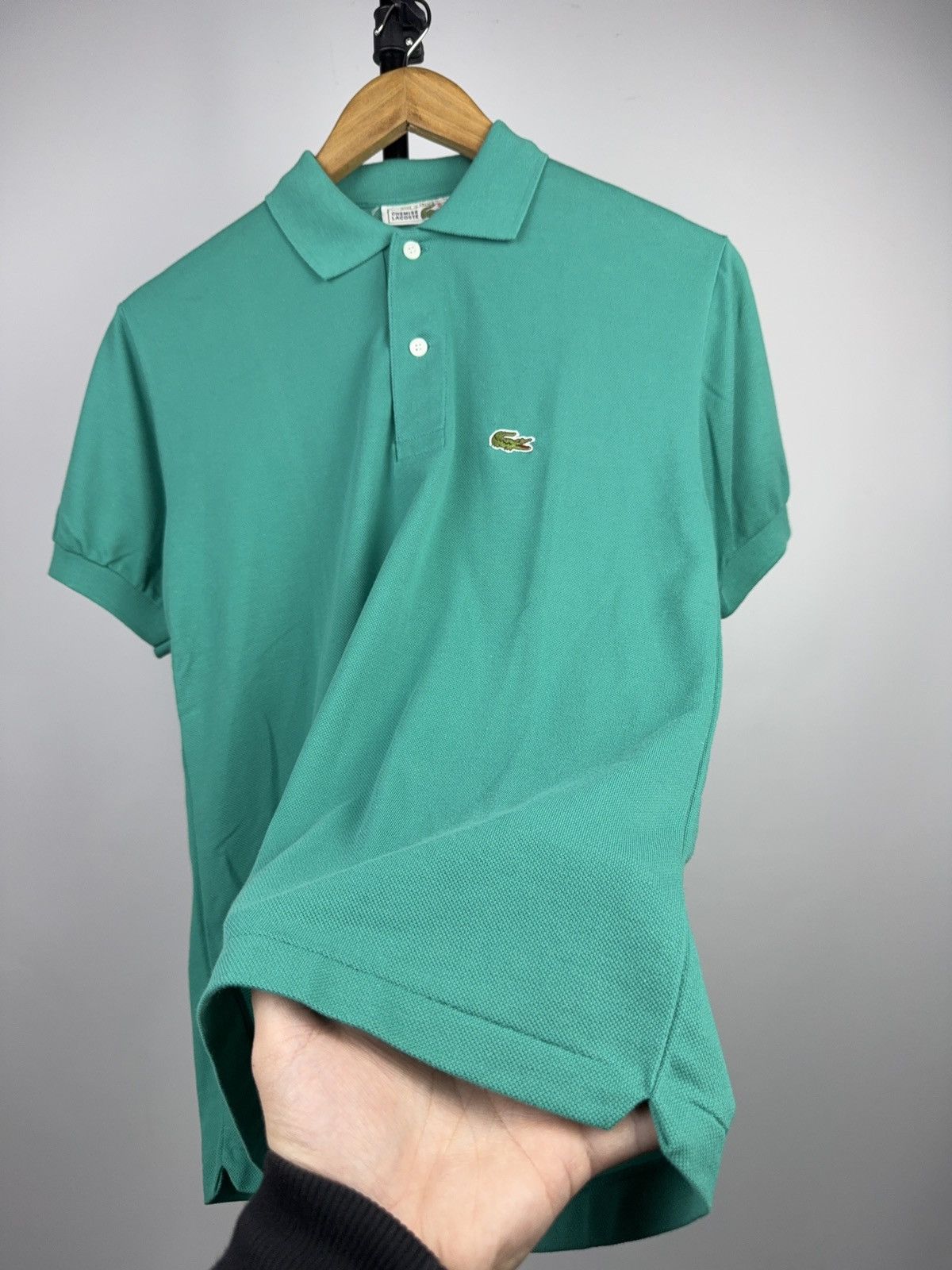 Lacoste Retro 80s Vintage Lacoste Polo Made in France Mint Green Size US S / EU 44-46 / 1 - 2 Thumbnail