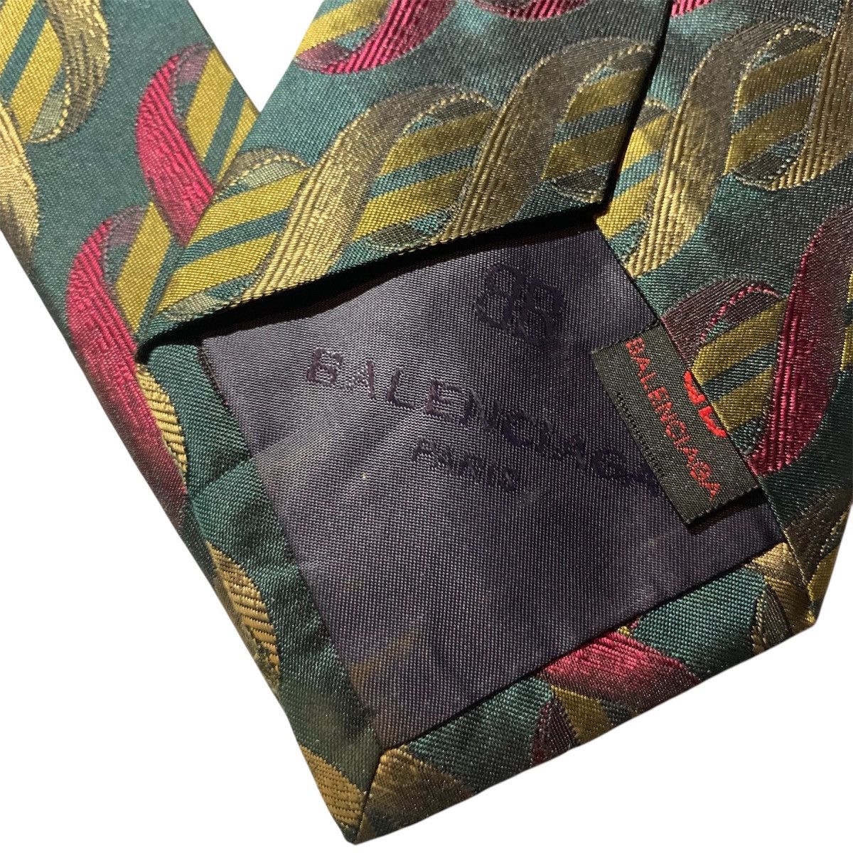 Balenciaga Vintage Balenciaga Silk Tie Size ONE SIZE - 3 Thumbnail