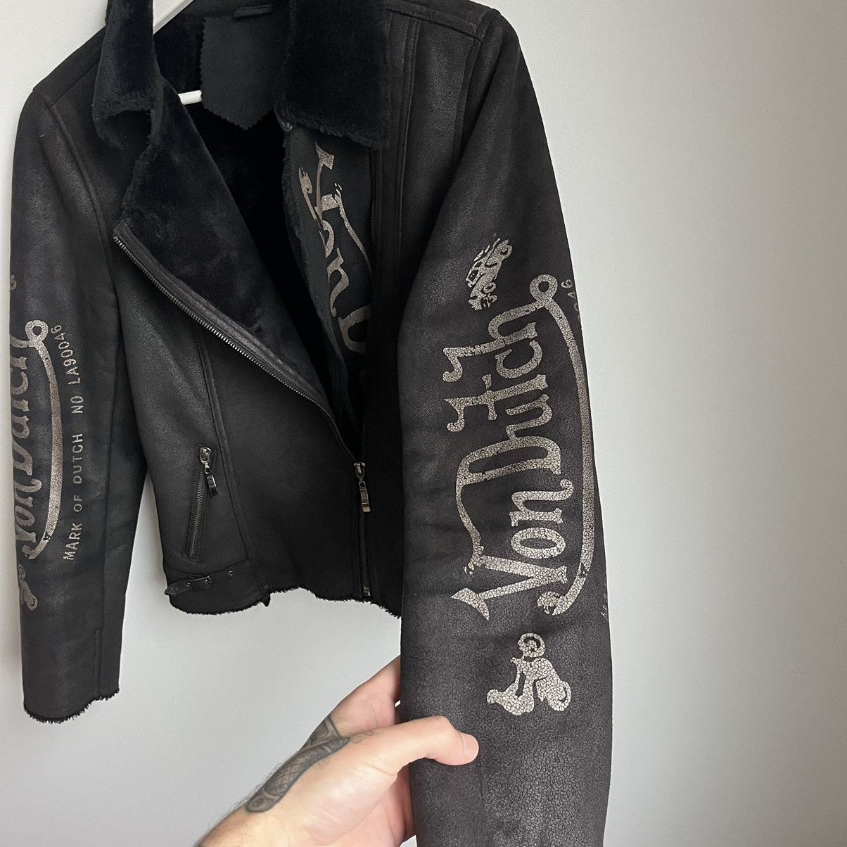 Von Dutch Vintage Von Dutch Leather Womens Jacket Size M / US 6-8 / IT 42-44 - 6 Thumbnail