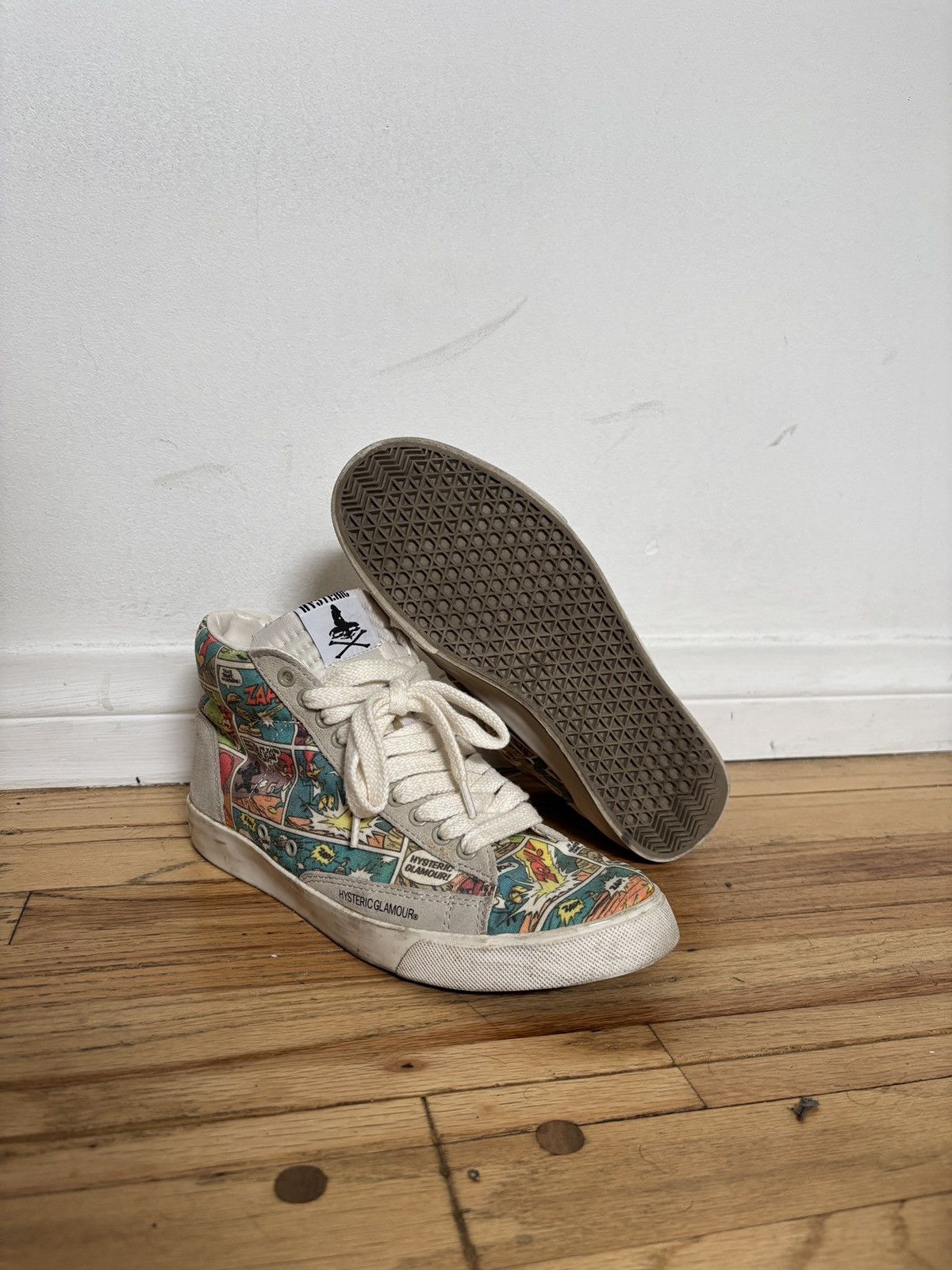 関税込【HYSTERIC GLAMOUR】Side zip high top sneakers ASK availability)HYSTERIC GLAMOUR Side-Zip High-Top Sneakers