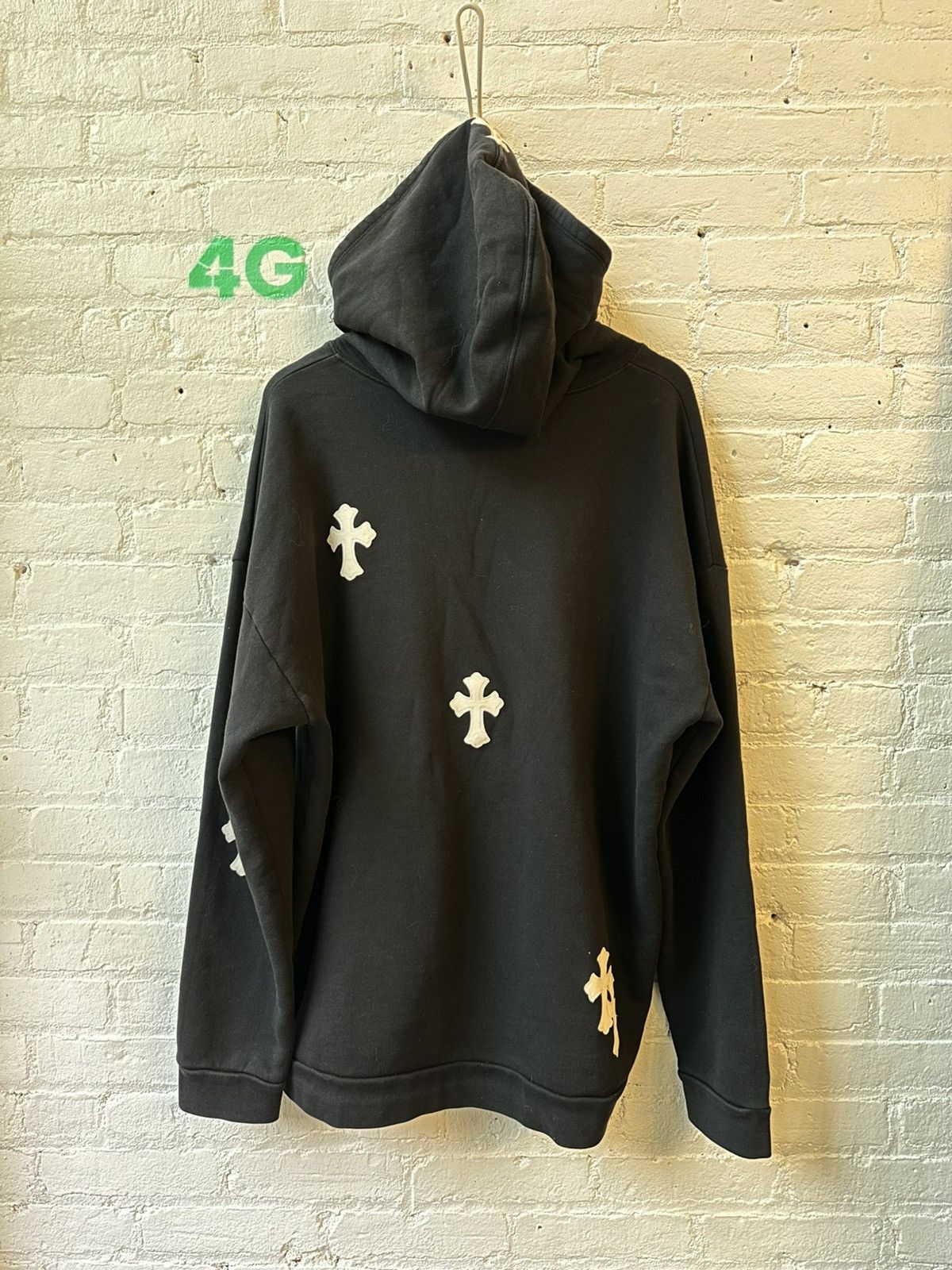 Chrome Hearts CHROME HEARTS 1-1 WHITE PATCH LOGO HOODIE Size US XL / EU 56 / 4 - 3 Thumbnail