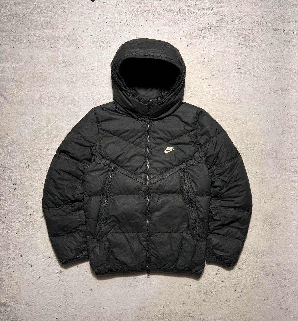 NIKE PUFFER DOWN BASIC LOGO OVERSIZE NYLON JACKET