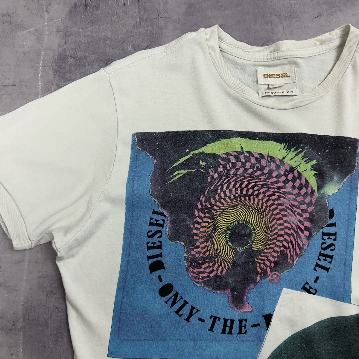 Diesel Rare! Diesel Only The Brave Disk Big Logo Tee 00s Size US S / EU 44-46 / 1 - 3 Thumbnail