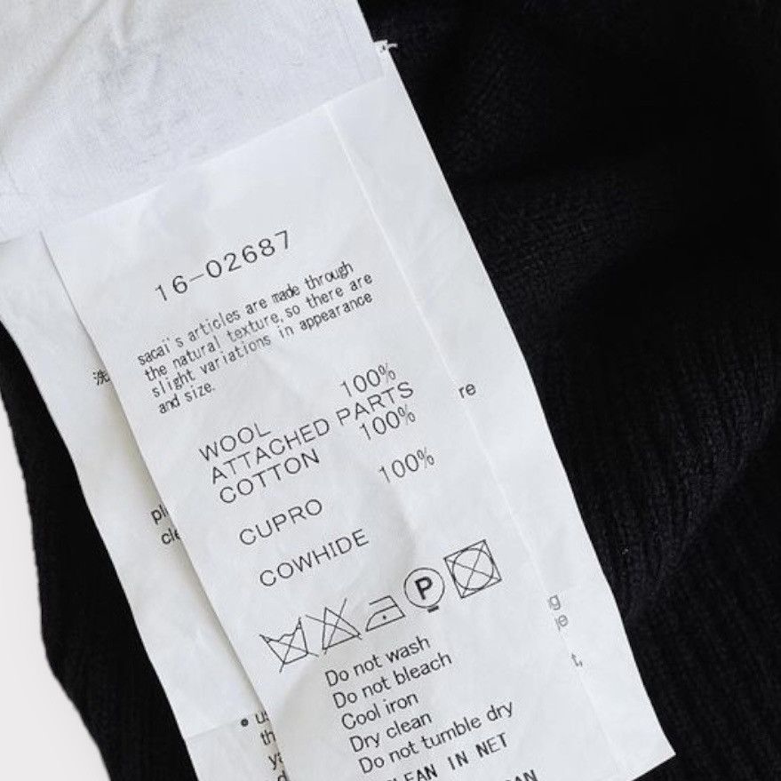 Sacai Pre Fall16 Hybrid Bondage Sleeve Sweater Size L / US 10 / IT 46 - 5 Thumbnail