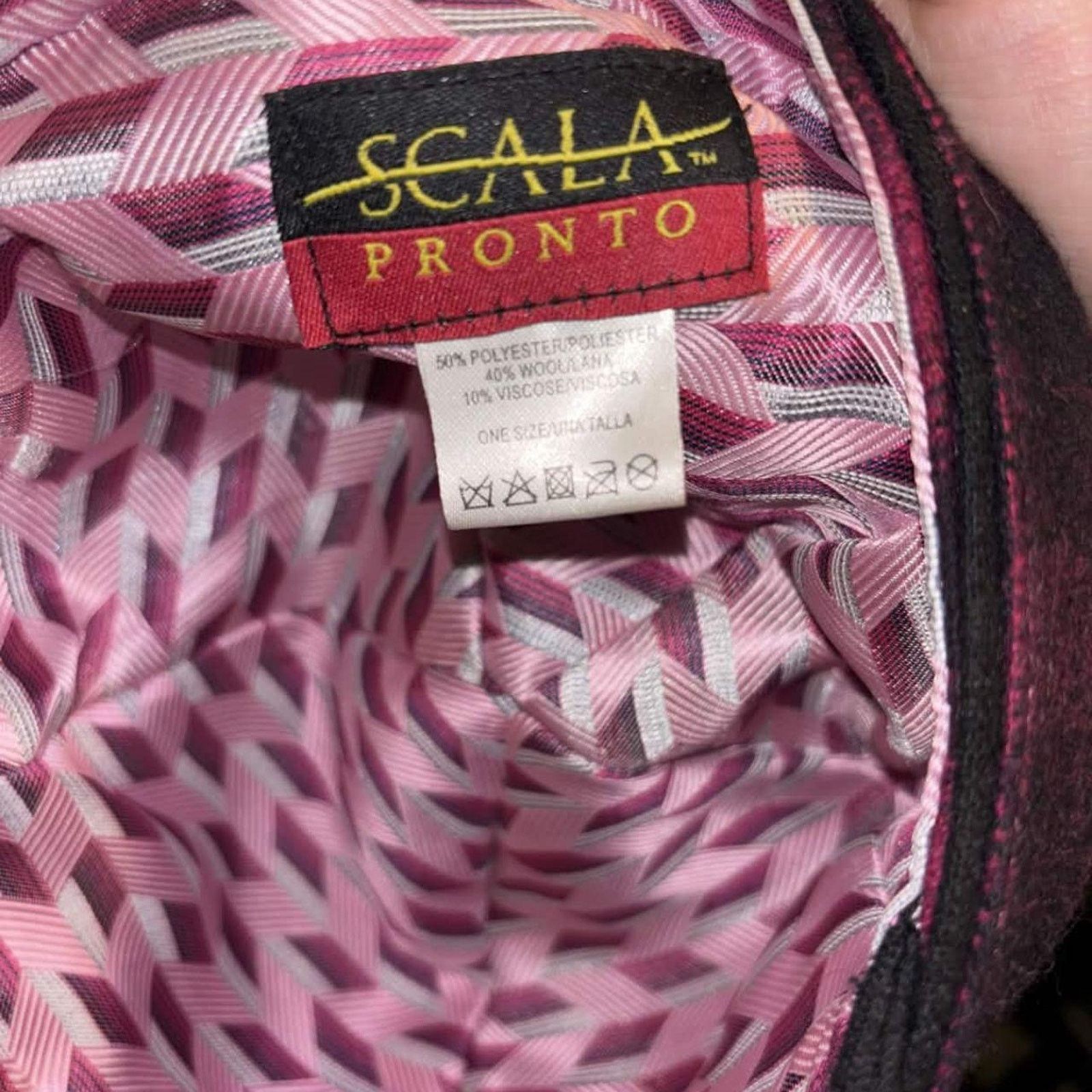 Vintage Y2K Scala Pronot Plaid Wool Cap Size ONE SIZE - 6 Thumbnail