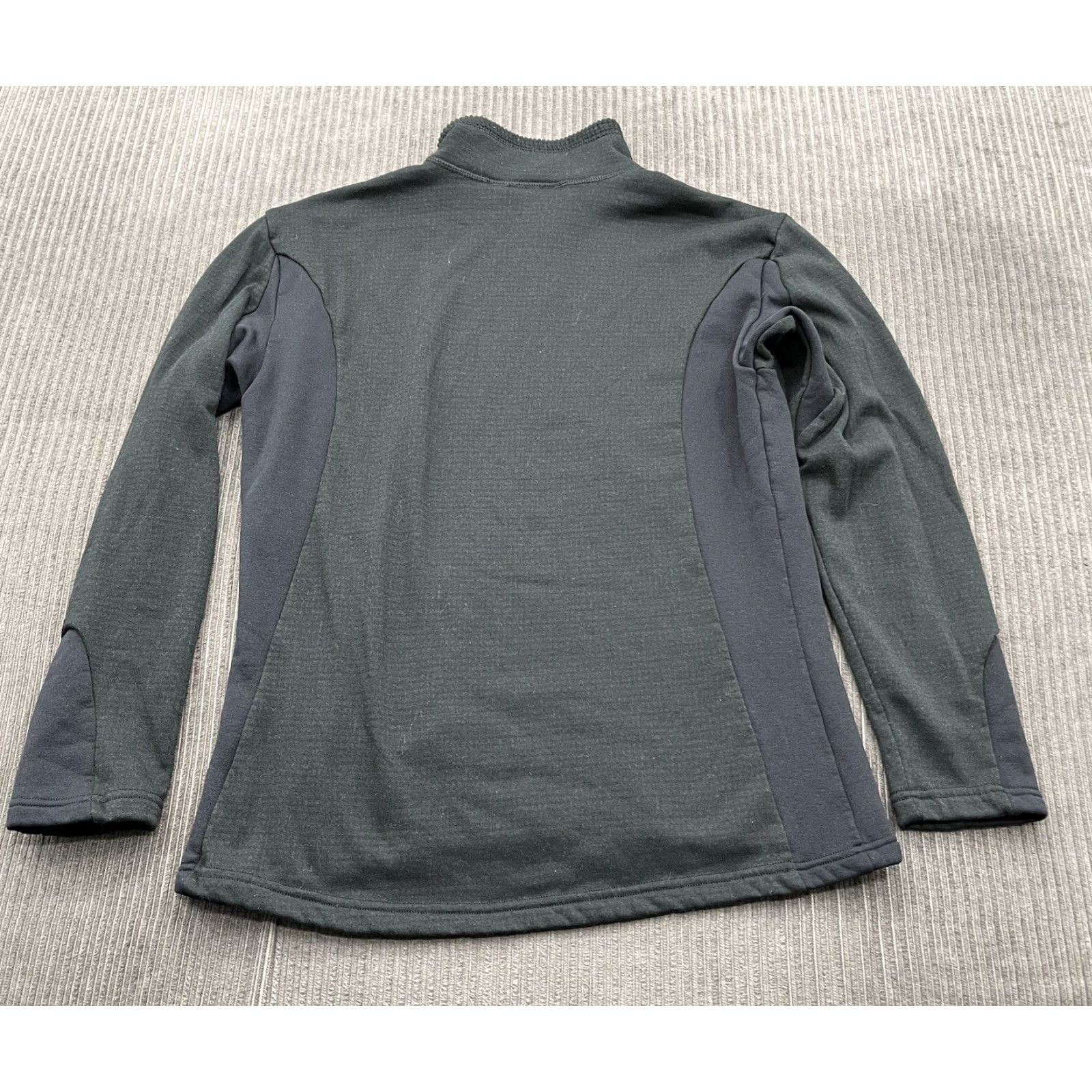 Patagonia VINTAGE Patagonia Sweater Women Medium Black Polyester 1/4 Zip Lightweight Pockets Outdoor Pullover Size M / US 6-8 / IT 42-44 - 2 Thumbnail