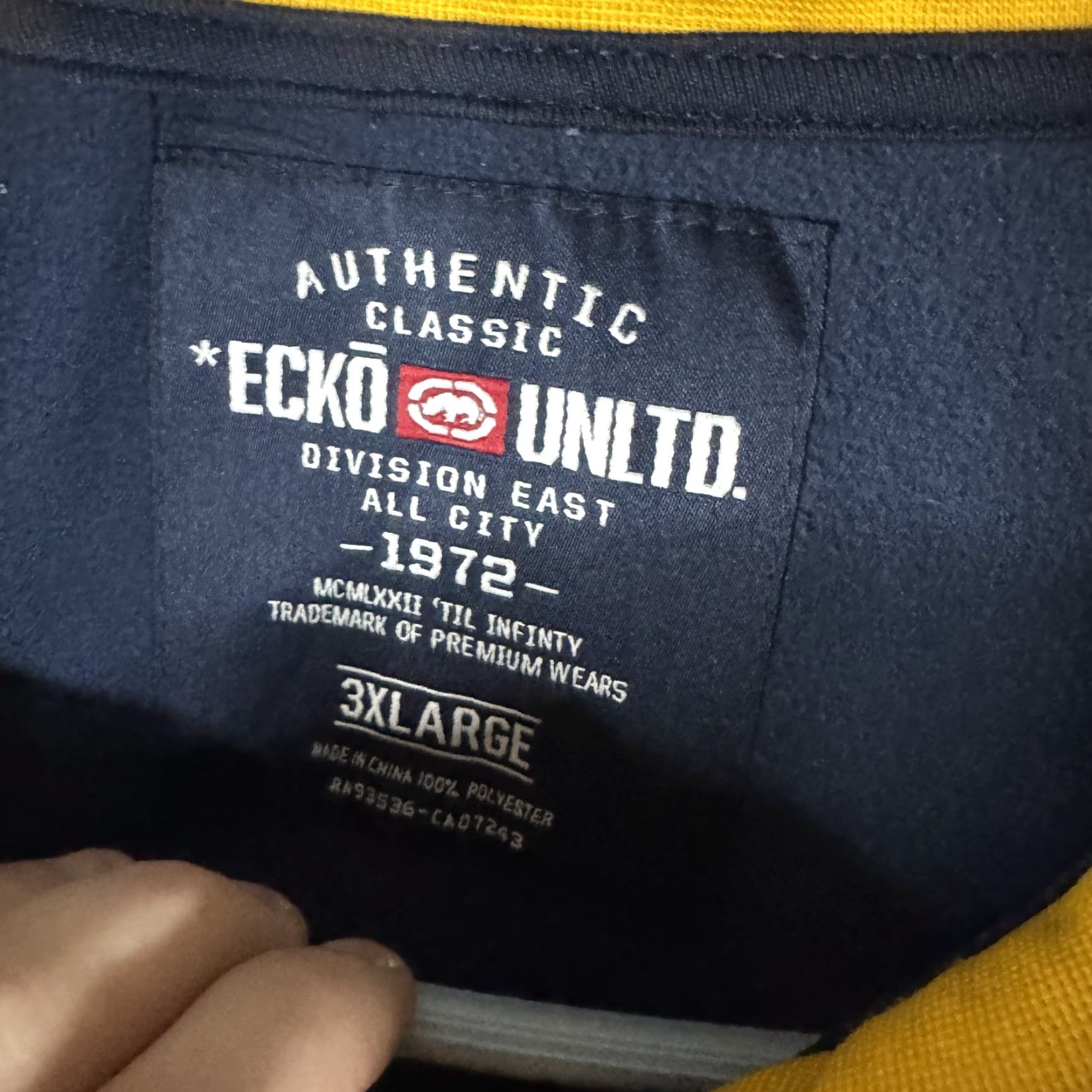 Ecko Unltd. Ecko Unltd Track Jacket Mens 3XL Blue Full Zip Rhino Graphic Logo Athletic Size US XXL / EU 58 / 5 - 6 Thumbnail