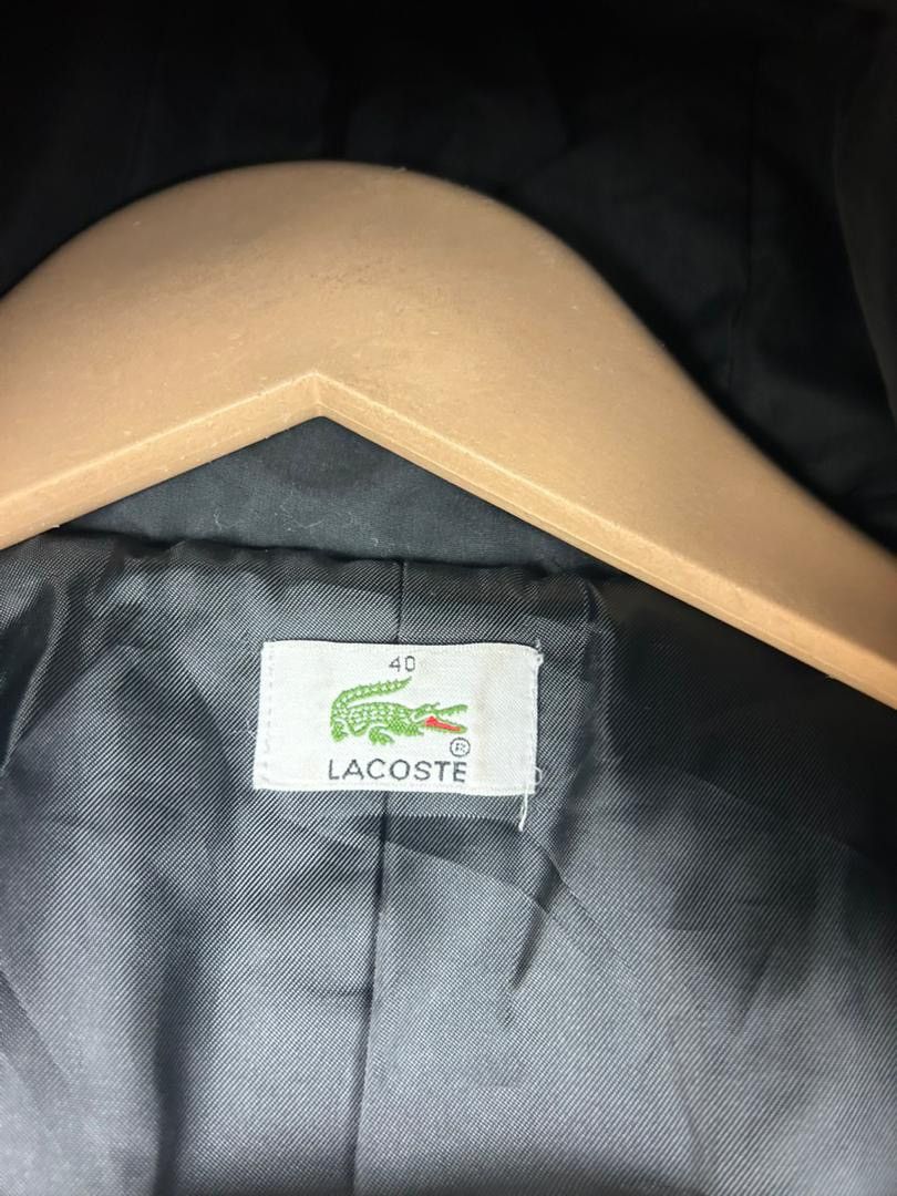 Lacoste Y2K Lacoste Black Slimfit Long Jacket Size S / US 4 / IT 40 - 7 Thumbnail