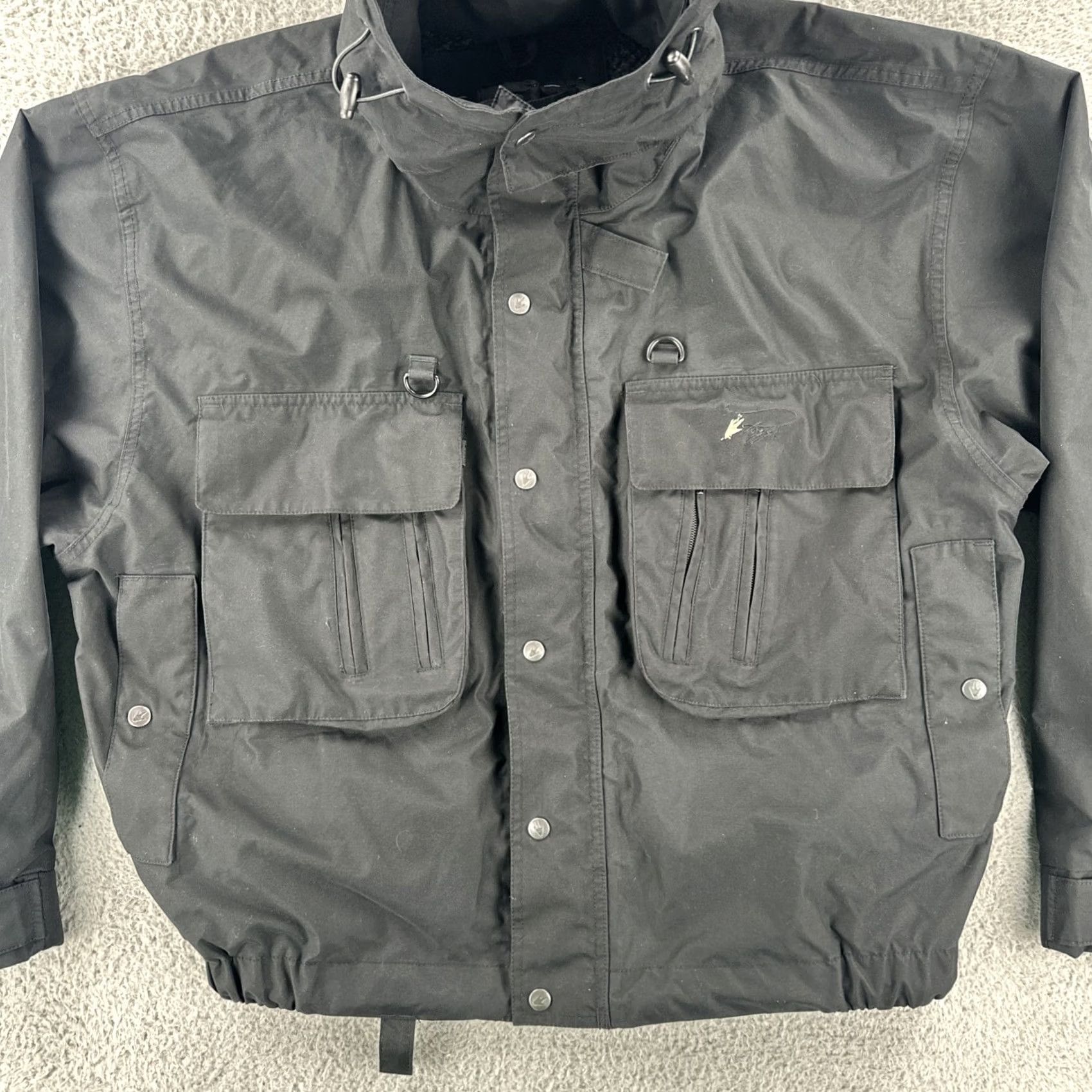 Vintage Frogg Toggs Jacket Full Zip Waterproof Black XL Men Rain Coat Hiking Outdoor Gear Size US XL / EU 56 / 4 - 4 Thumbnail