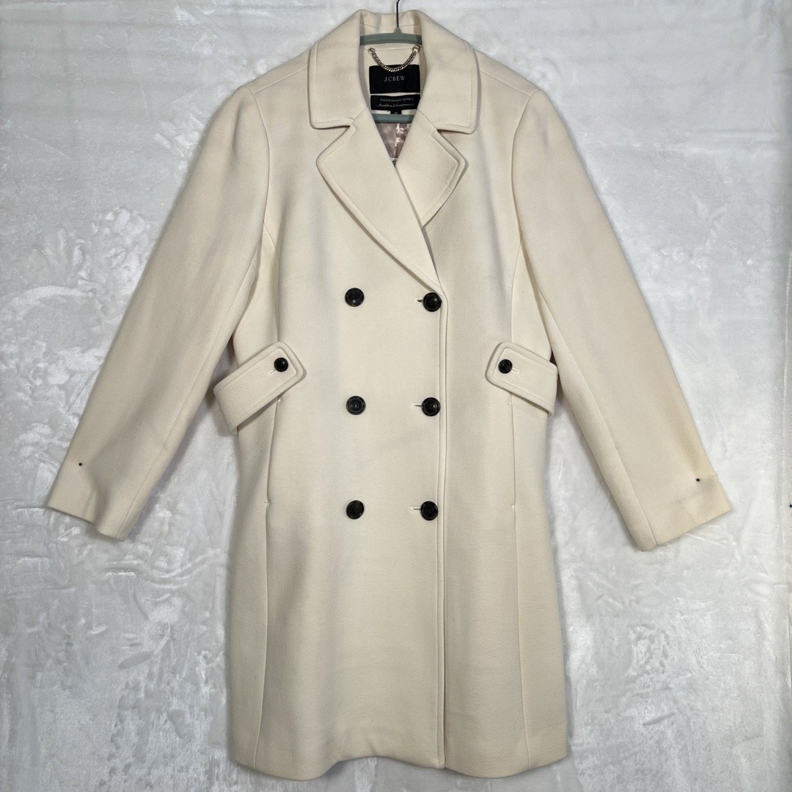 J.Crew Double-breasted lady coat in Italian double-cloth wool Sz 16 Size XXL / US 16-18 / IT 52-54 - 1 Thumbnail