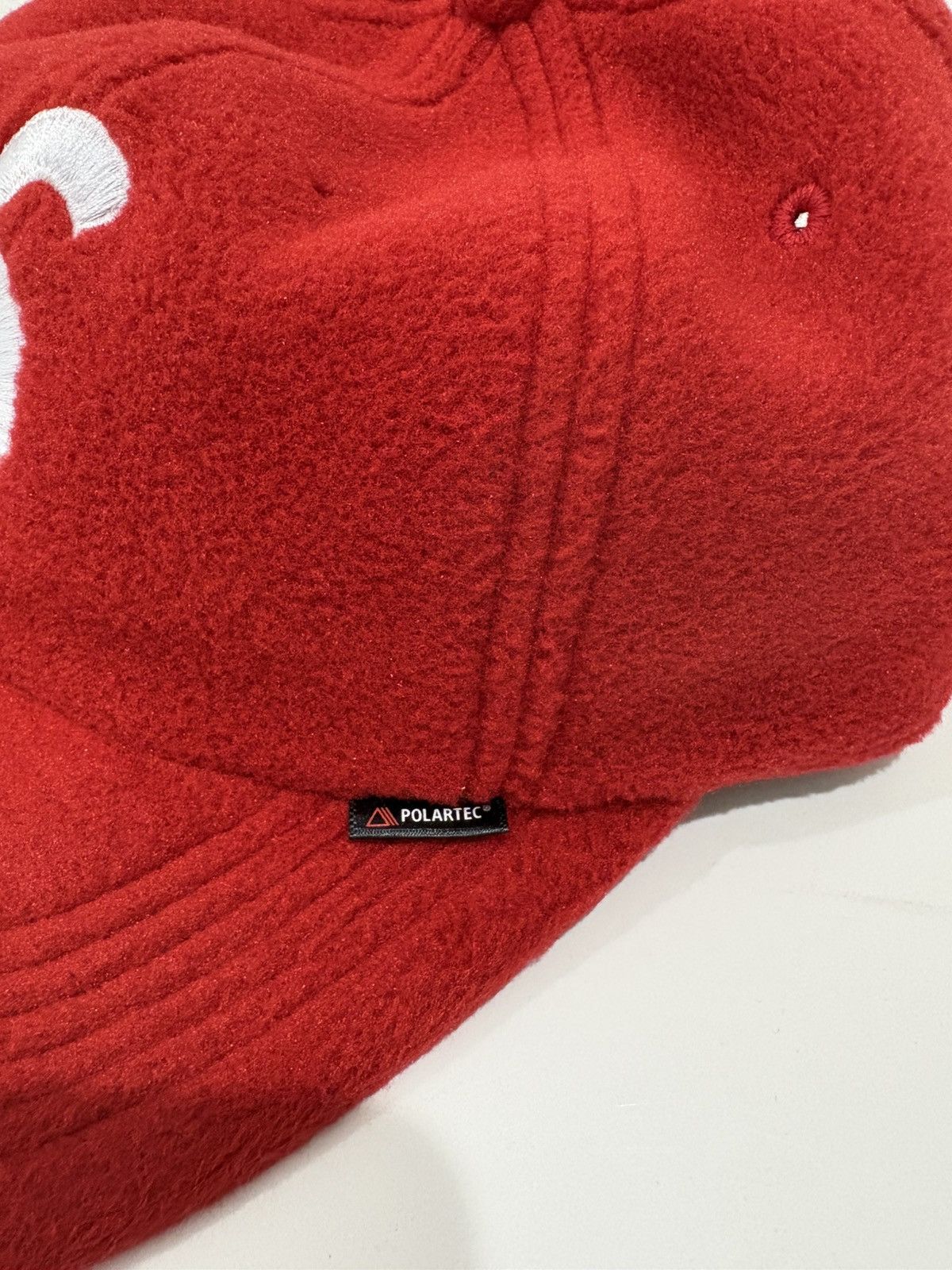 Supreme New w/tags Made in USA Red Supreme Polartec 6 Six panel cap Size ONE SIZE - 4 Thumbnail