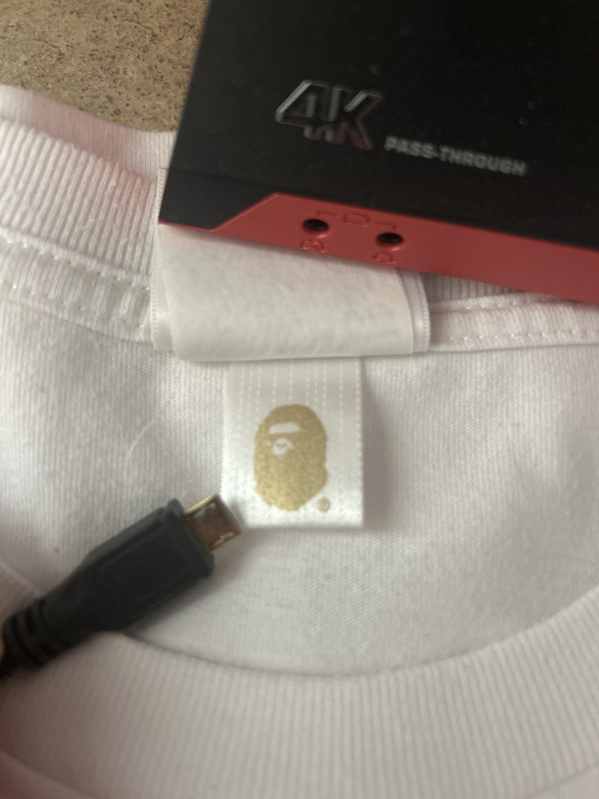 Bape White Bape Tee Size US XL / EU 56 / 4 - 8 Thumbnail