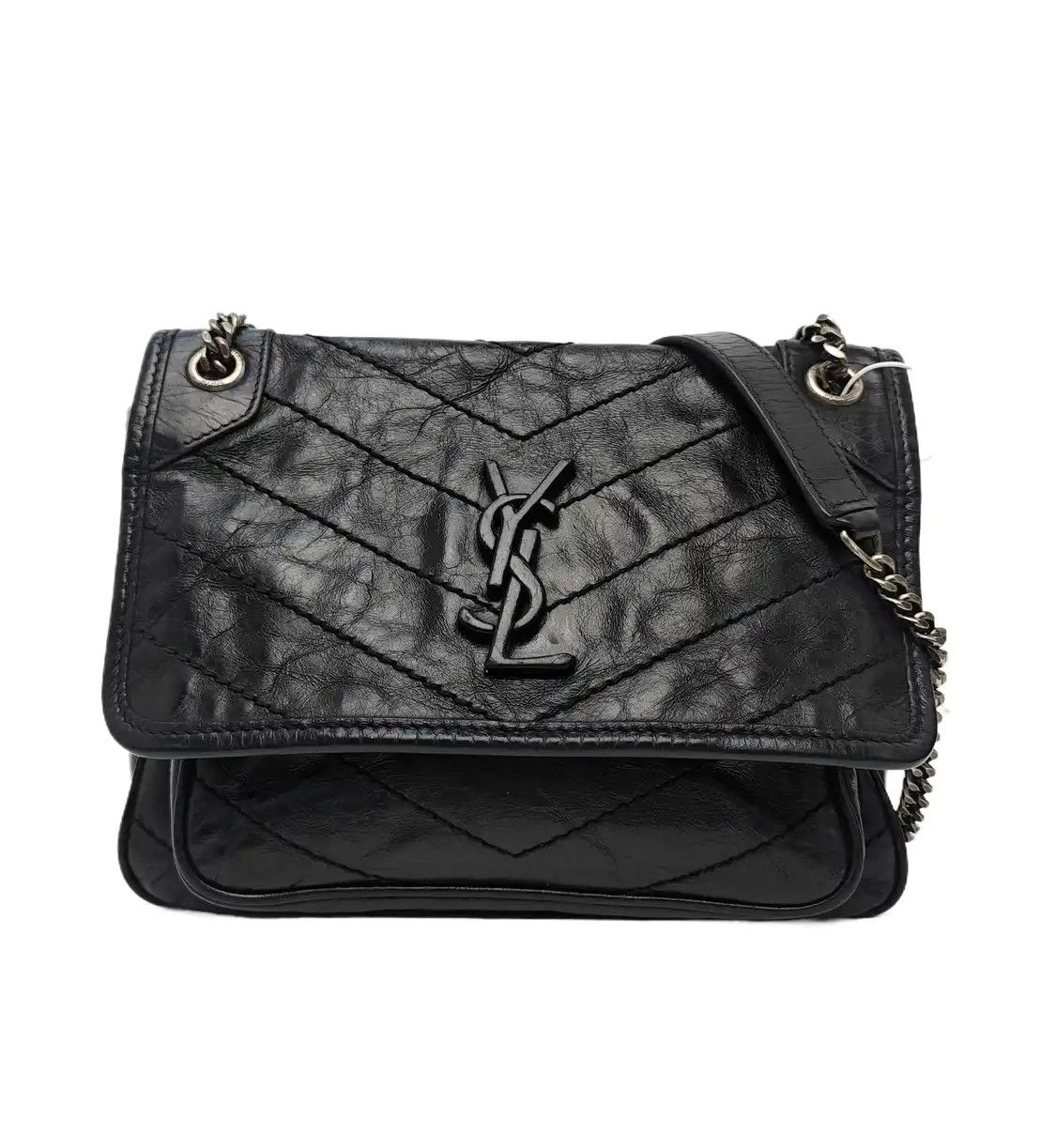 Saint Laurent Paris Saint Laurent Paris YSL NIKI Small black cowhide leather quilted Vshoulder bag c Size ONE SIZE - 1 Thumbnail