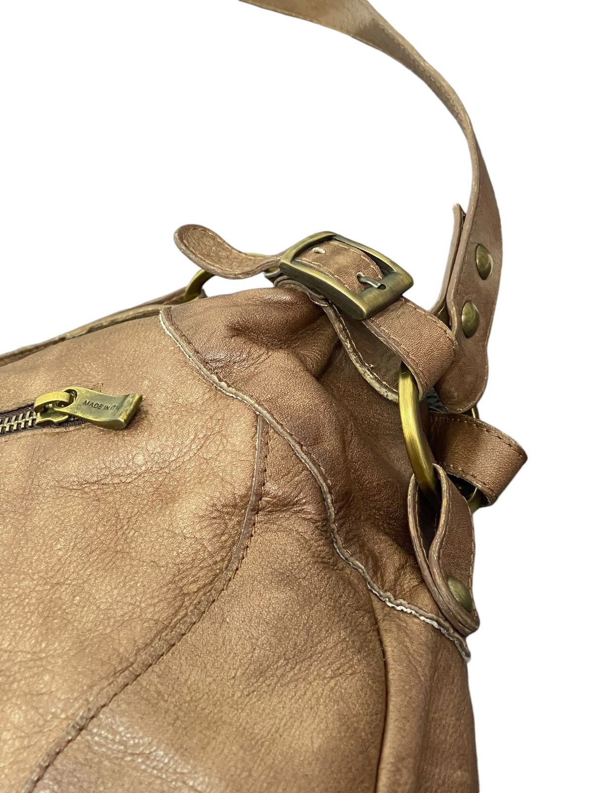 Leather Full Leather Limpronta Italy Tote Shoulder Bag 5🟩 Size ONE SIZE - 9 Thumbnail