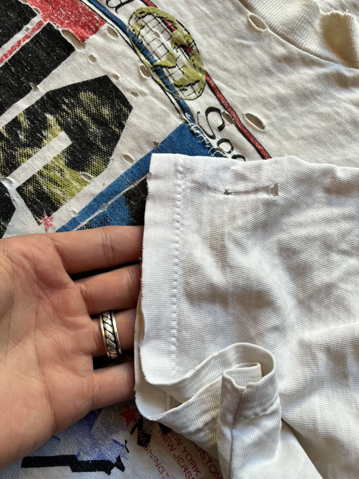 Vintage thrashed shirt Paper Thin Place Beyond The Pines