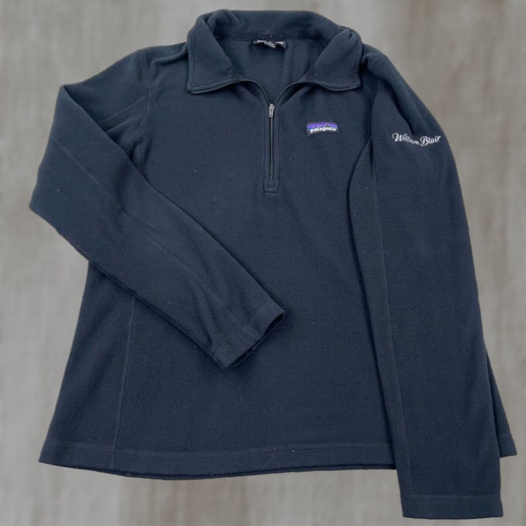 Patagonia Patagonia Sweater Women Large Black Pullover Fleece 1/4 Zip Jacket Size L / US 10 / IT 46 - 1 Thumbnail
