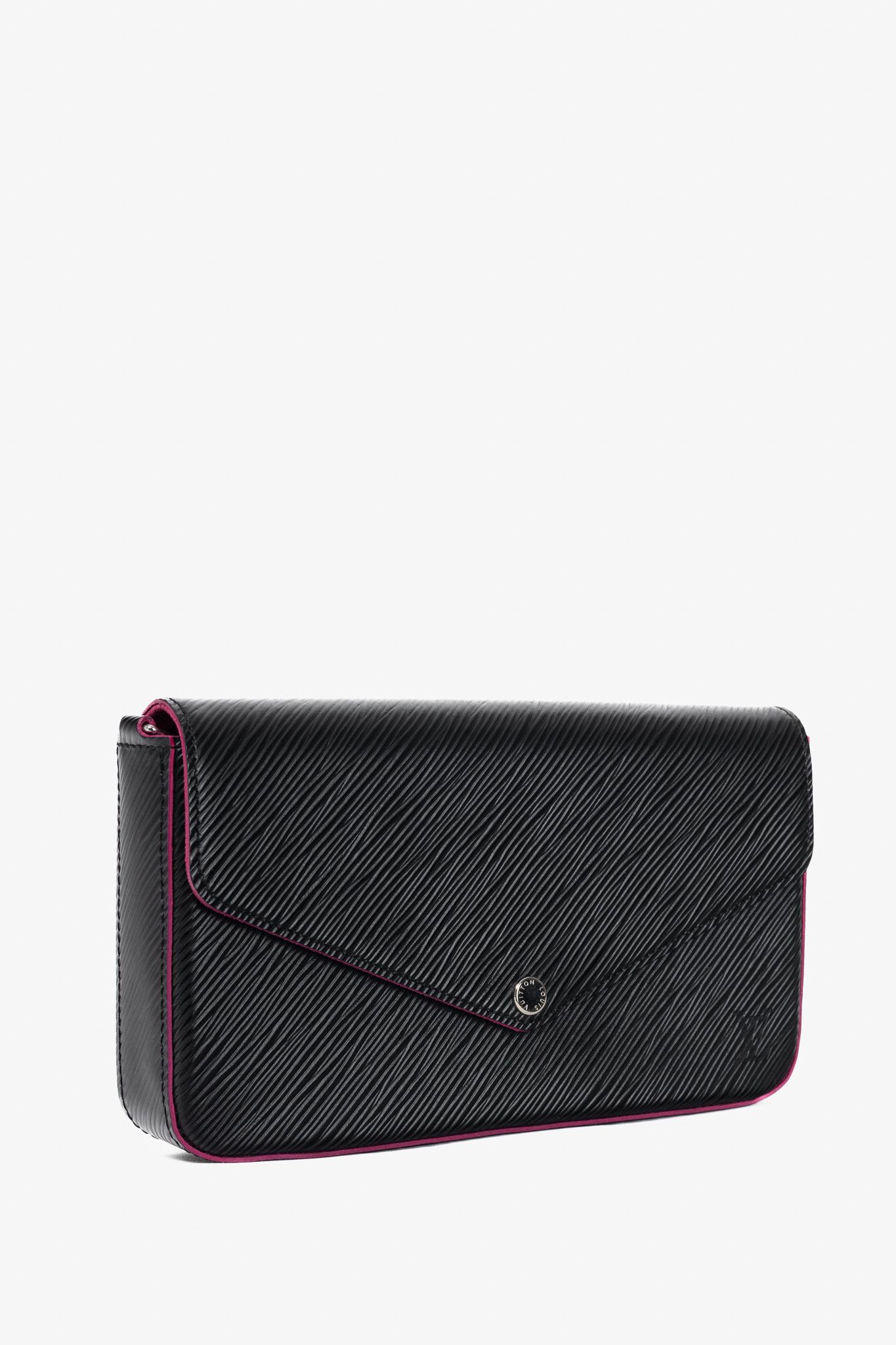 Louis Vuitton Louis Vuitton Felicie Noir & Fuchsia Epi Leather Pochette Size ONE SIZE - 2 Thumbnail
