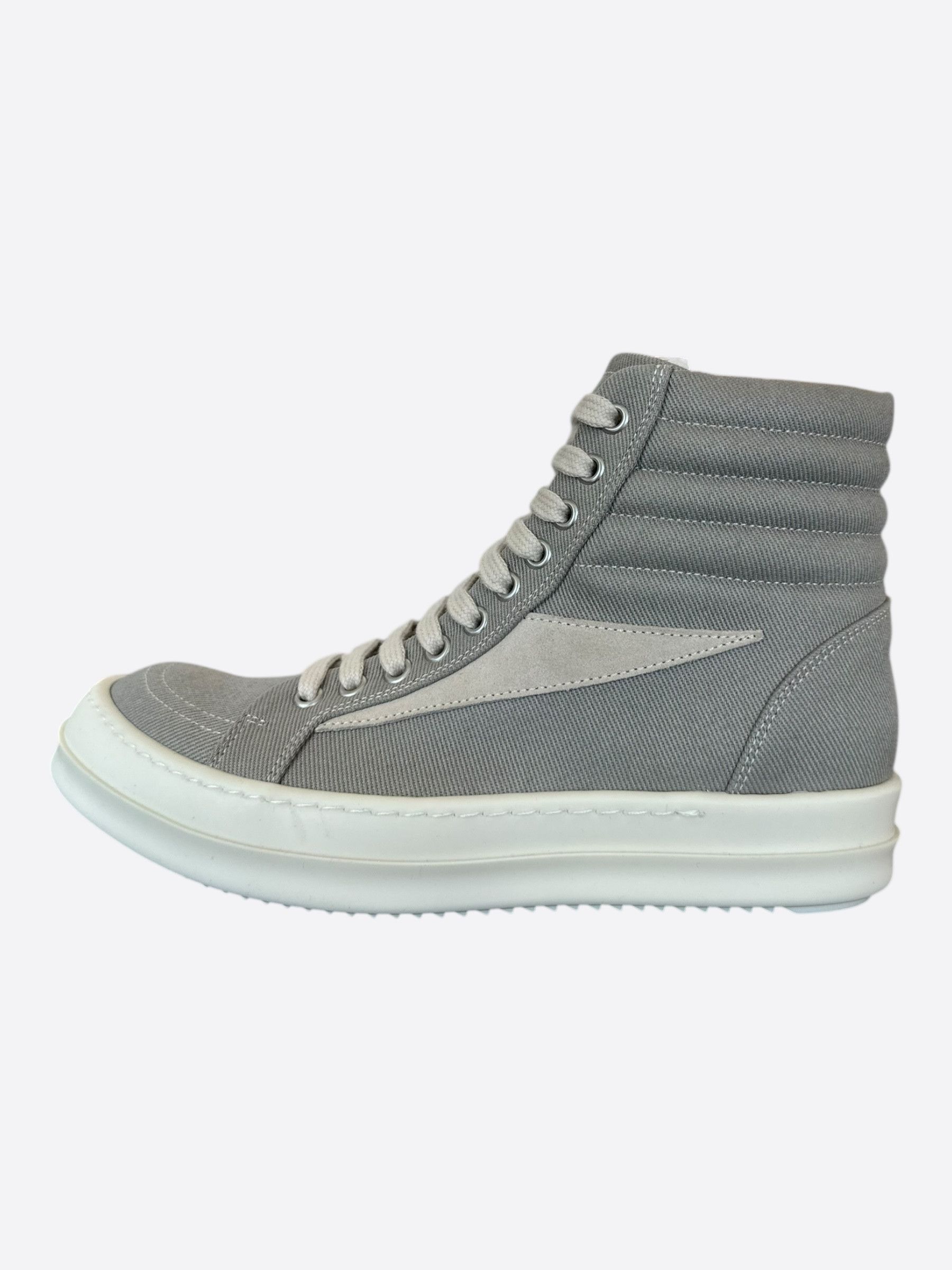 Rick Owens Rick Owens Grey & White Vintage Women's High Top Sneakers Size US 8 / IT 38 - 3 Thumbnail